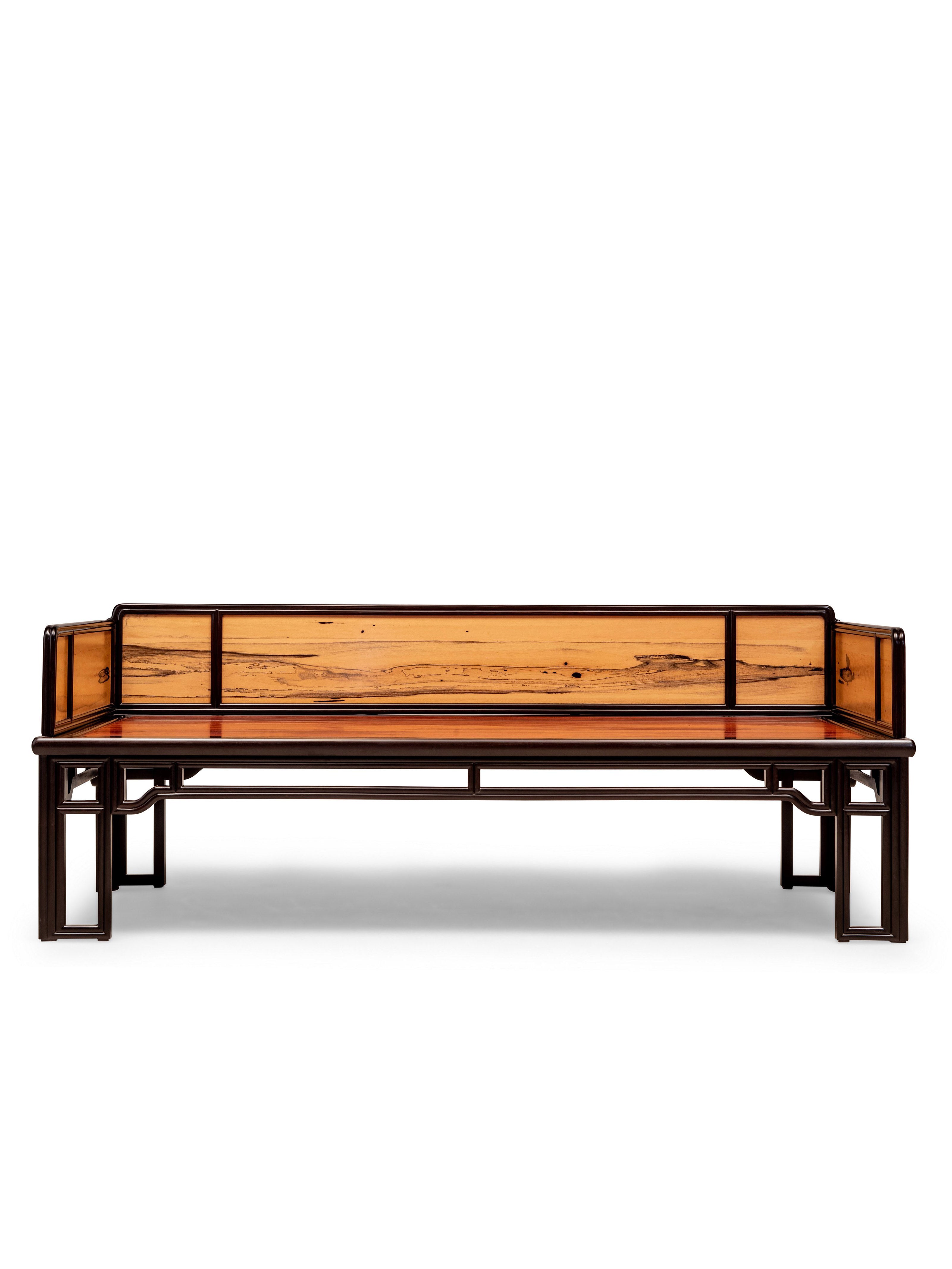 Waistless Three-Panel Luohan Bed