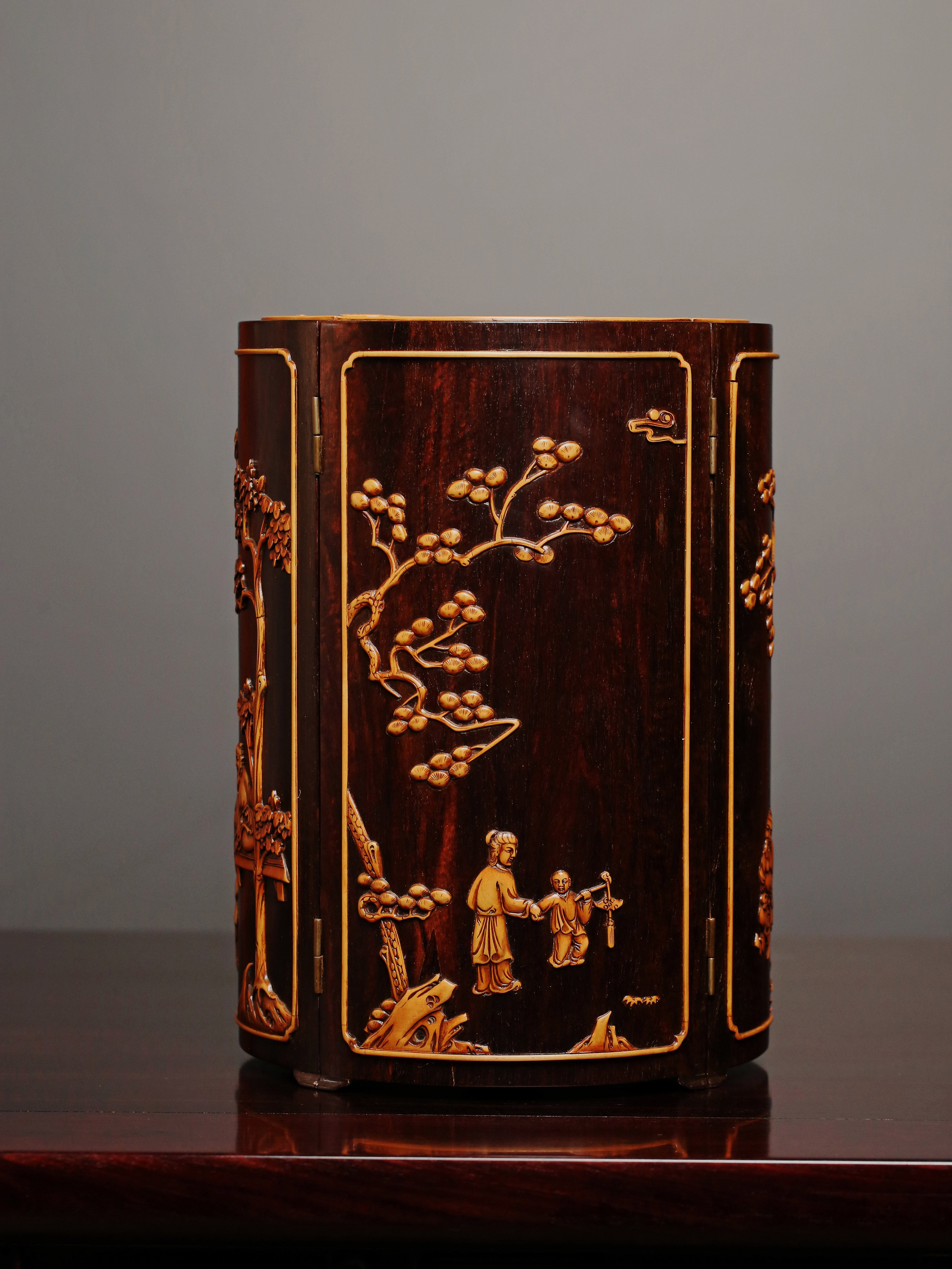 Eight Treasure Round Cabinet