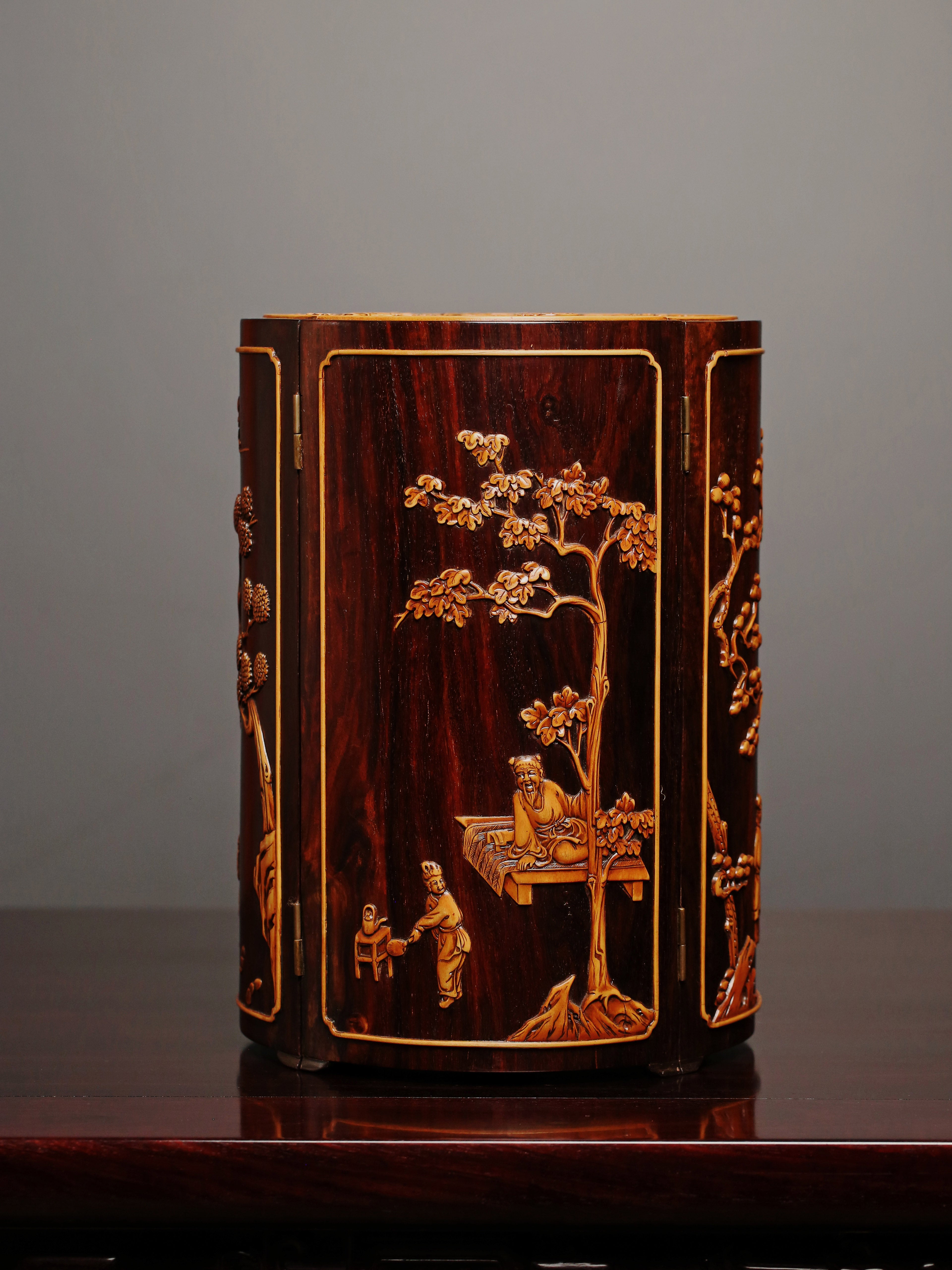 Eight Treasure Round Cabinet