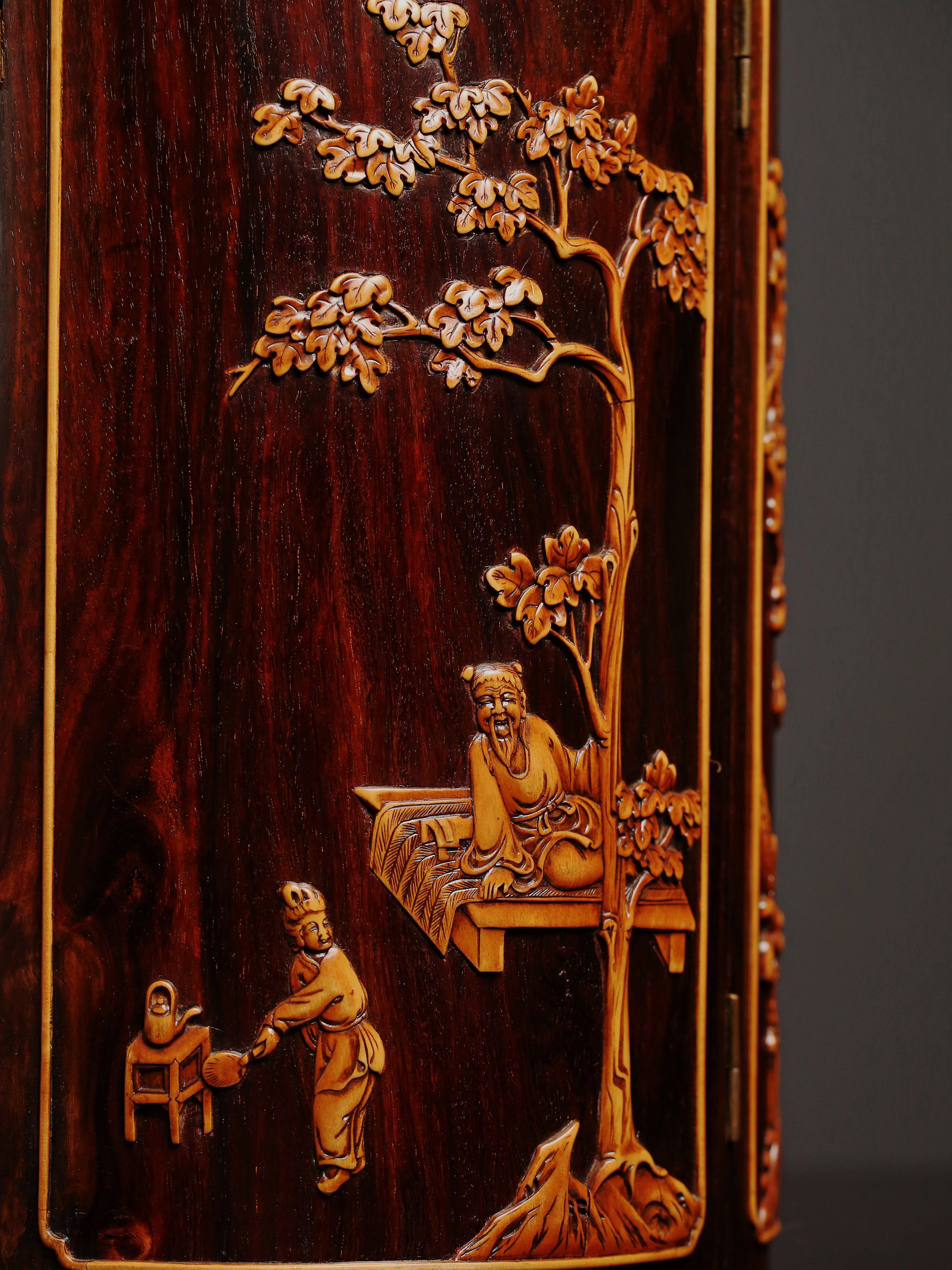 Eight Treasure Round Cabinet