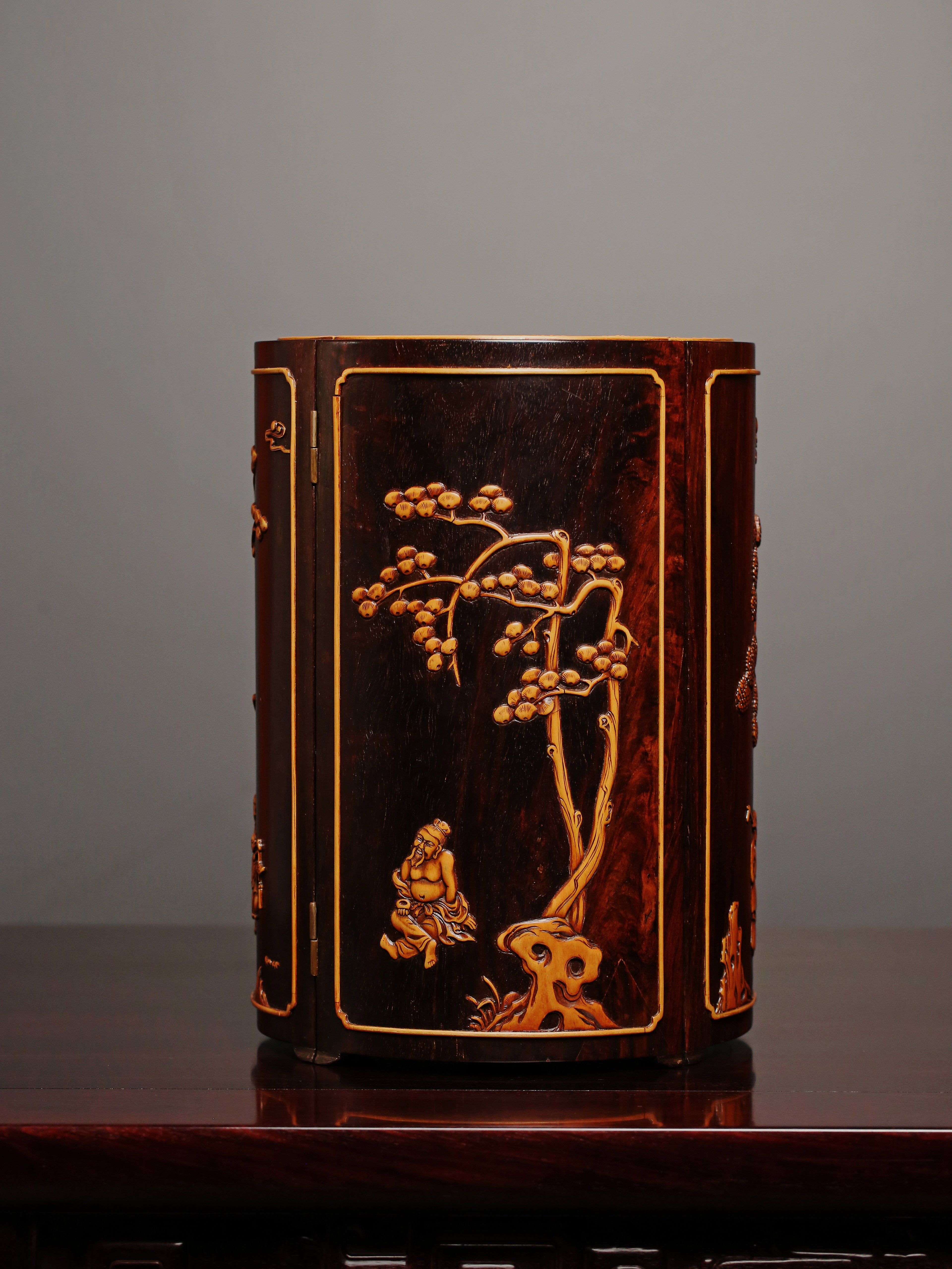 Eight Treasure Round Cabinet