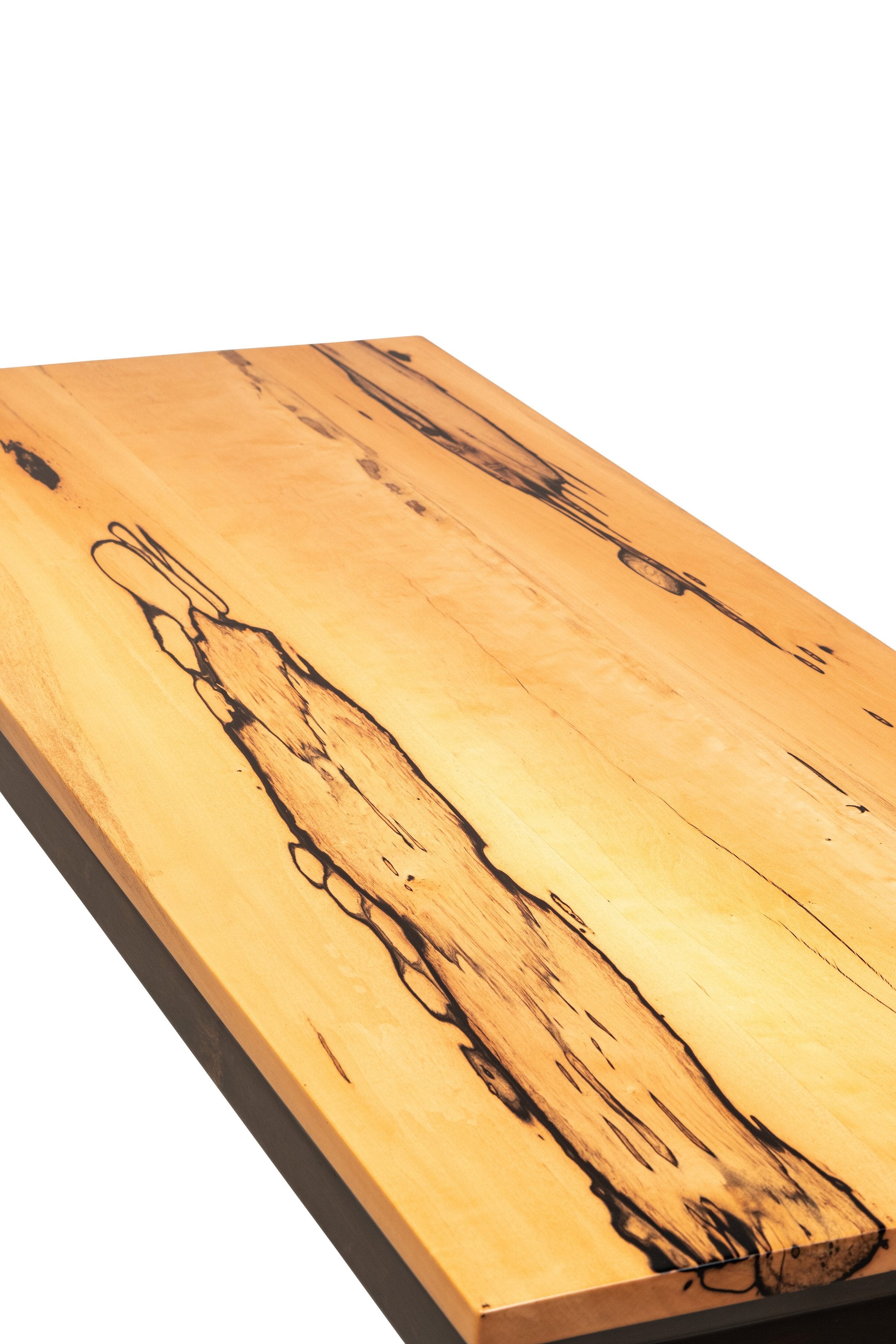 Black persimmon wood and black rosewood unsupported king-shaped stretcher spray painting table