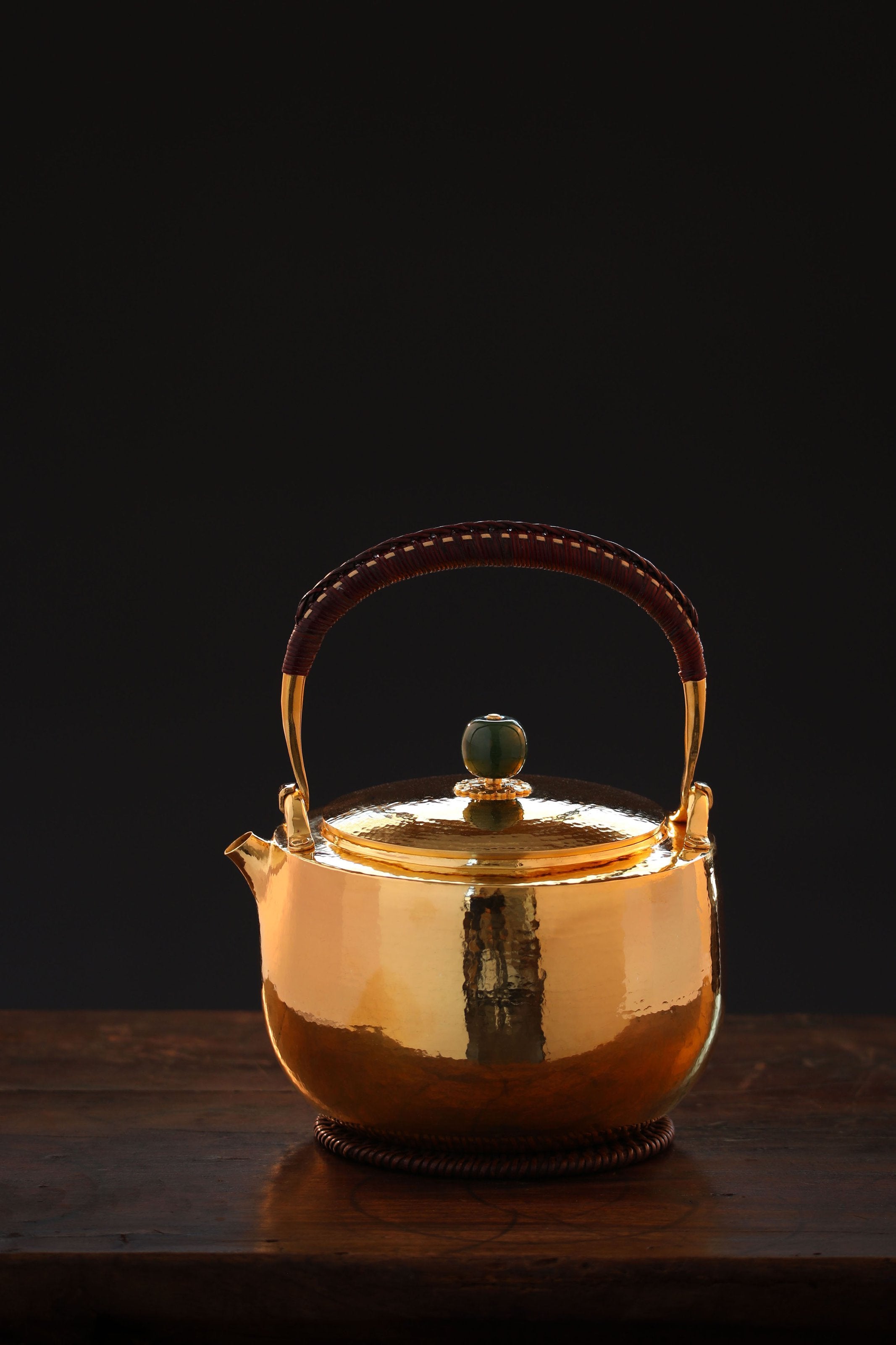 Kitamura-style pure gold and gold-plated silver teapot