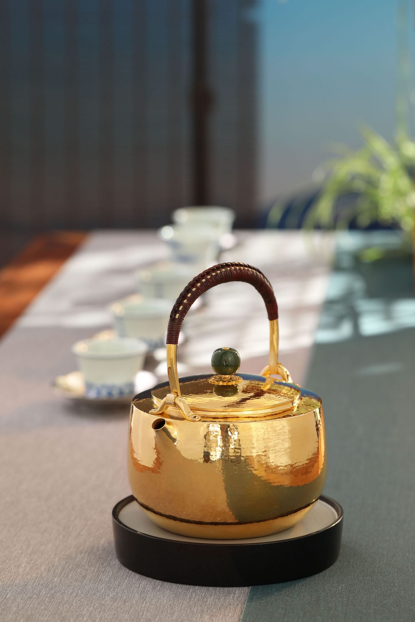 Kitamura-style pure gold and gold-plated silver teapot