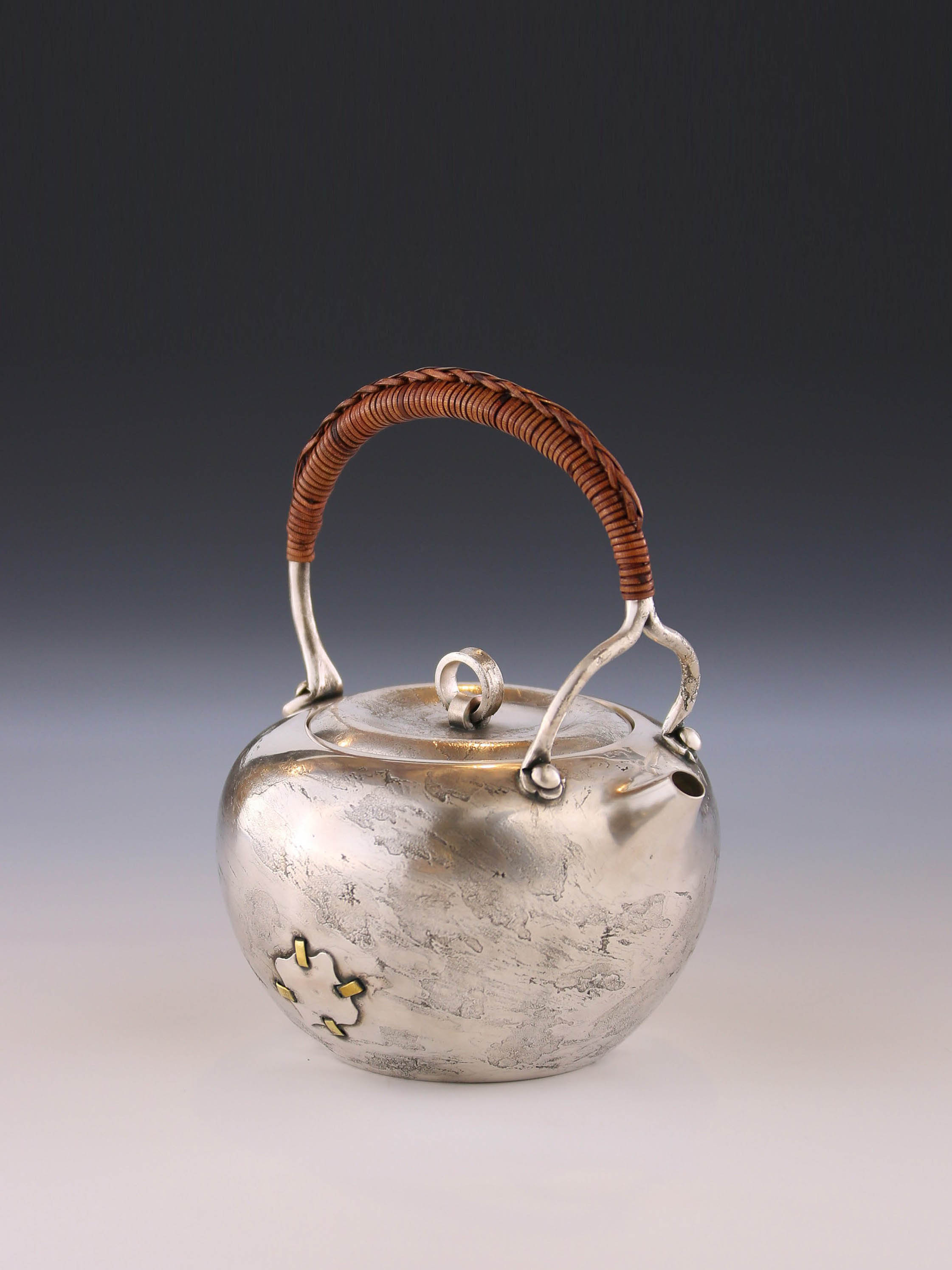 Patchwork Silver Teapot