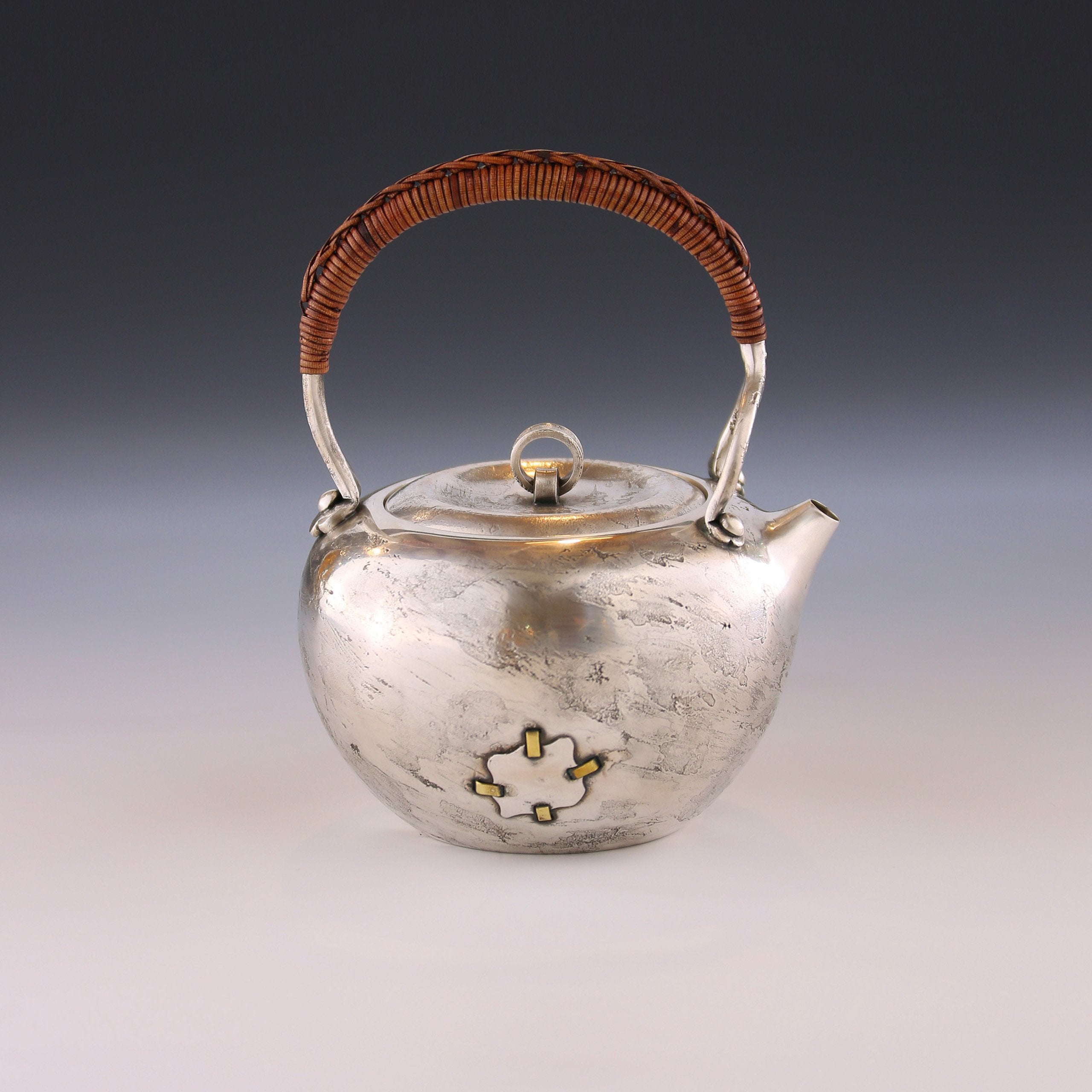 Patchwork Silver Teapot