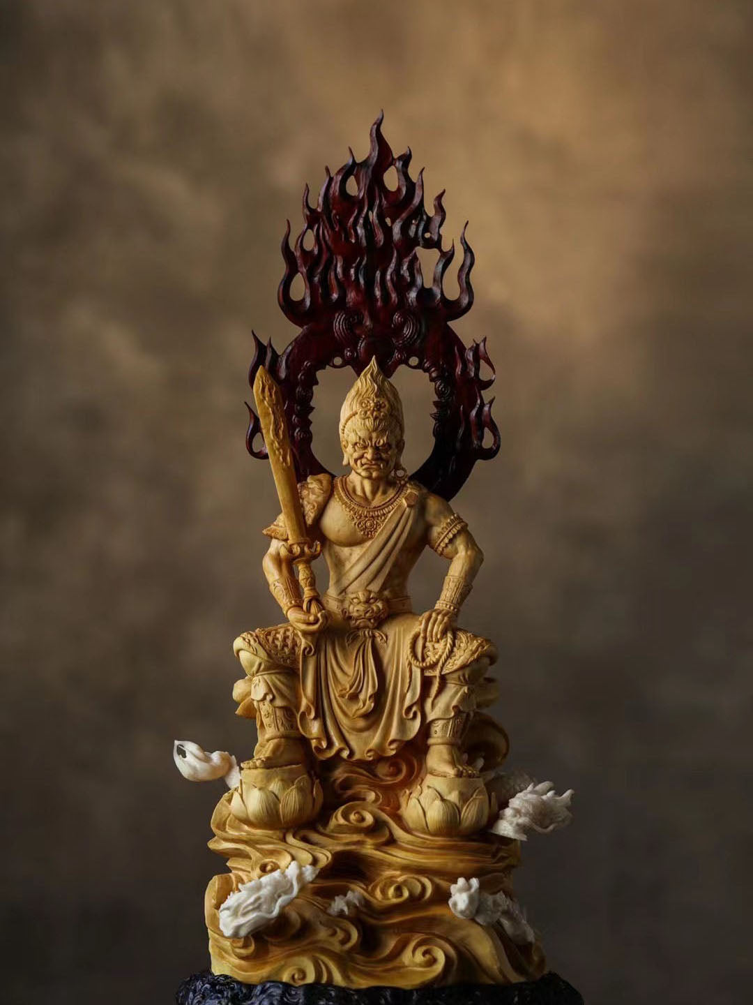 Fudo Myo-ō | Boxwood Carving