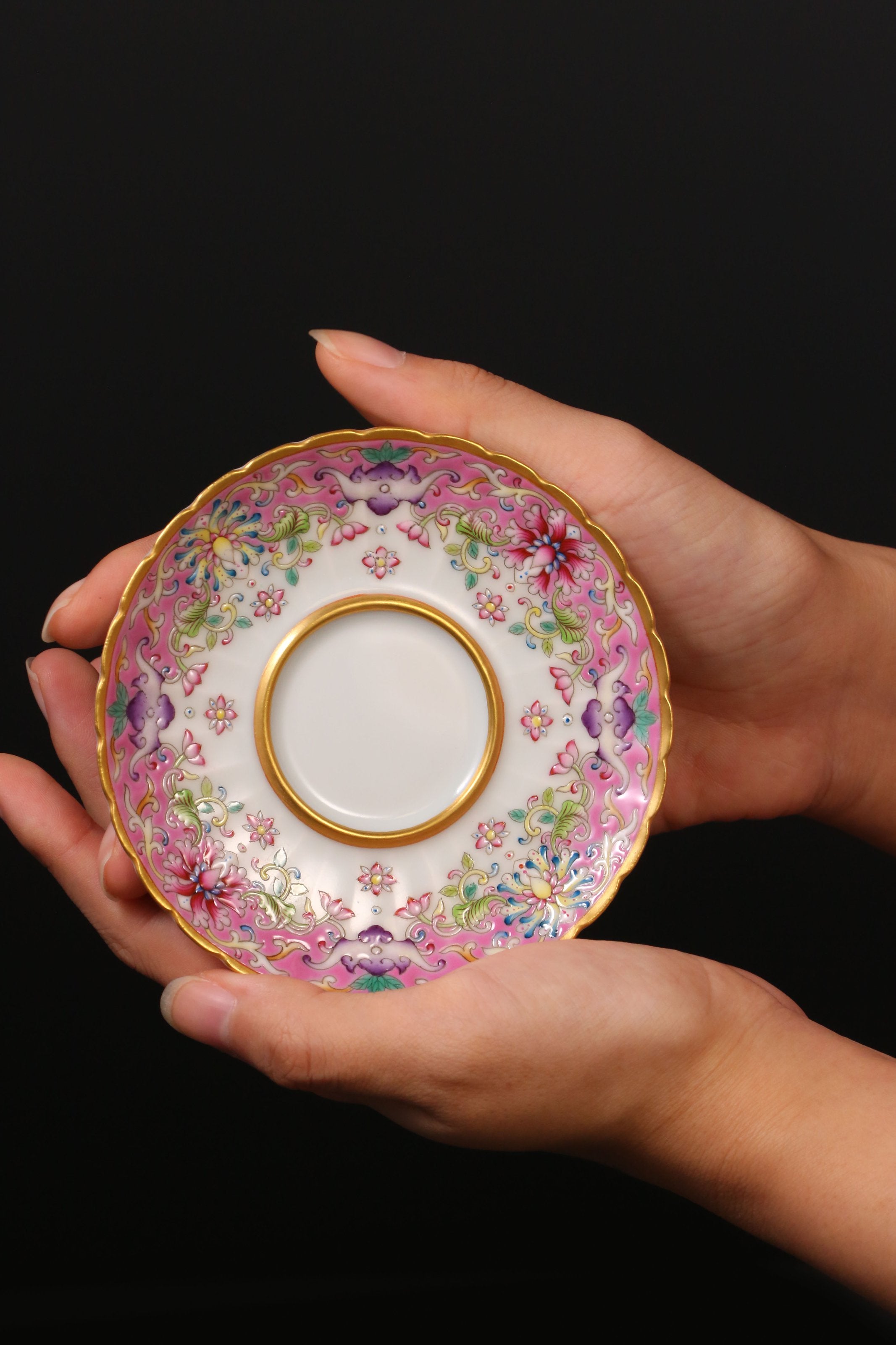 Dayazhai Lotus and Chrysanthemum Petal Cup