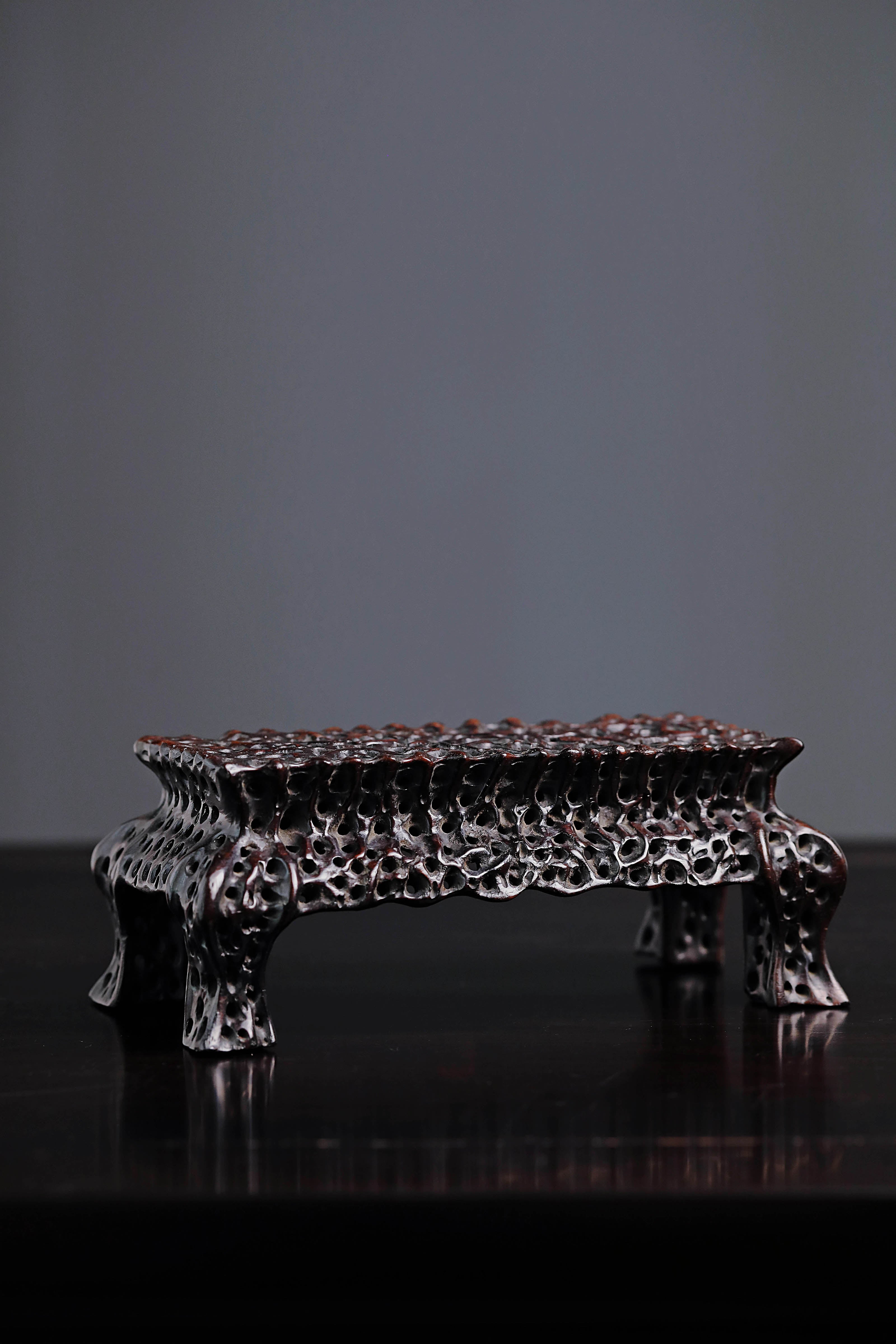 Boxwood in spring, river water warms