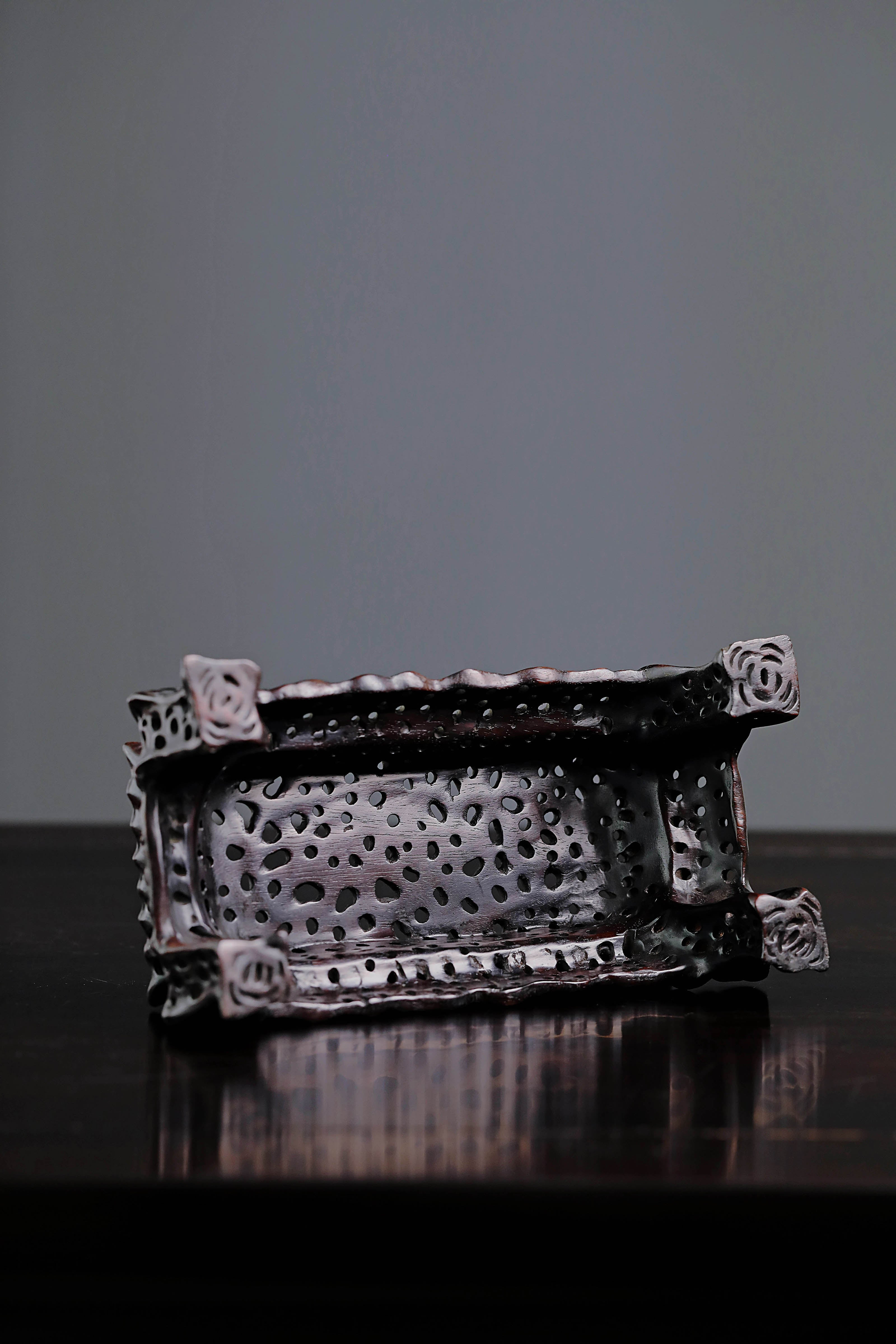 Boxwood in spring, river water warms