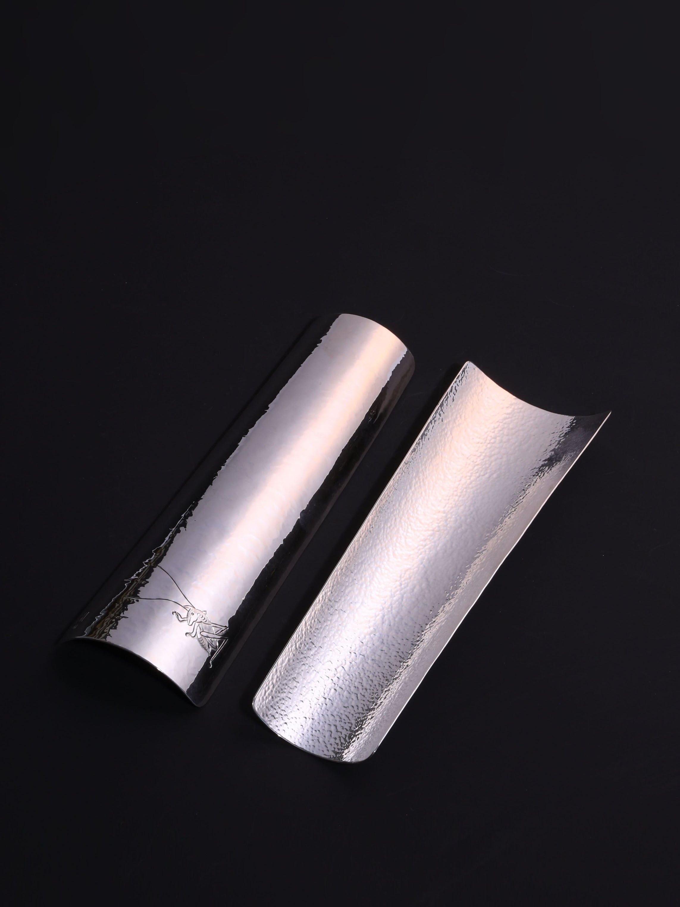 Pure silver cricket tea scoop