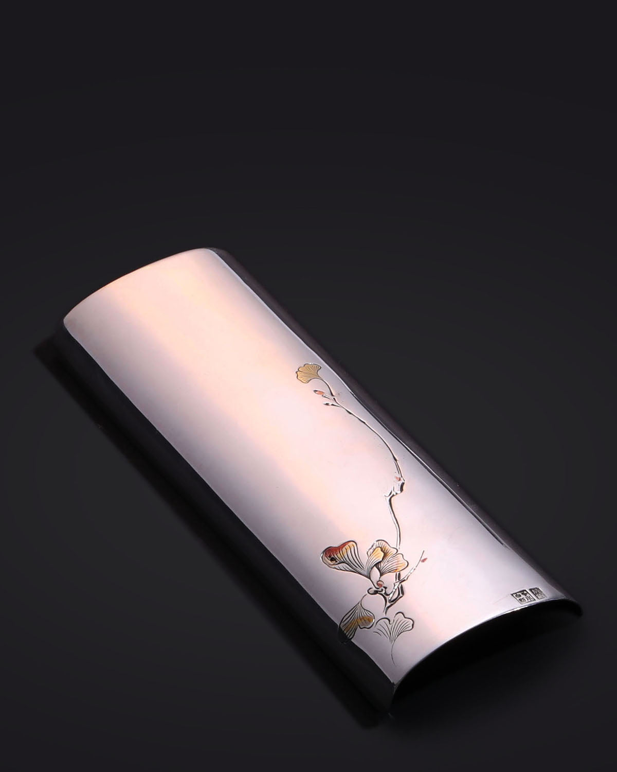 Ginkgo Tea Scoop | Pure Silver