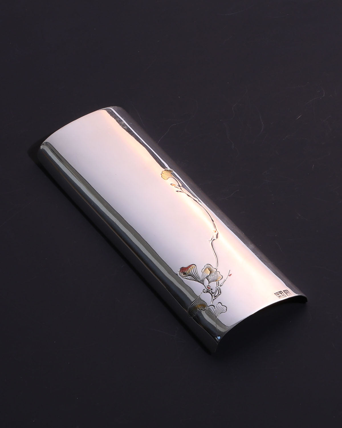 Ginkgo Tea Scoop | Pure Silver