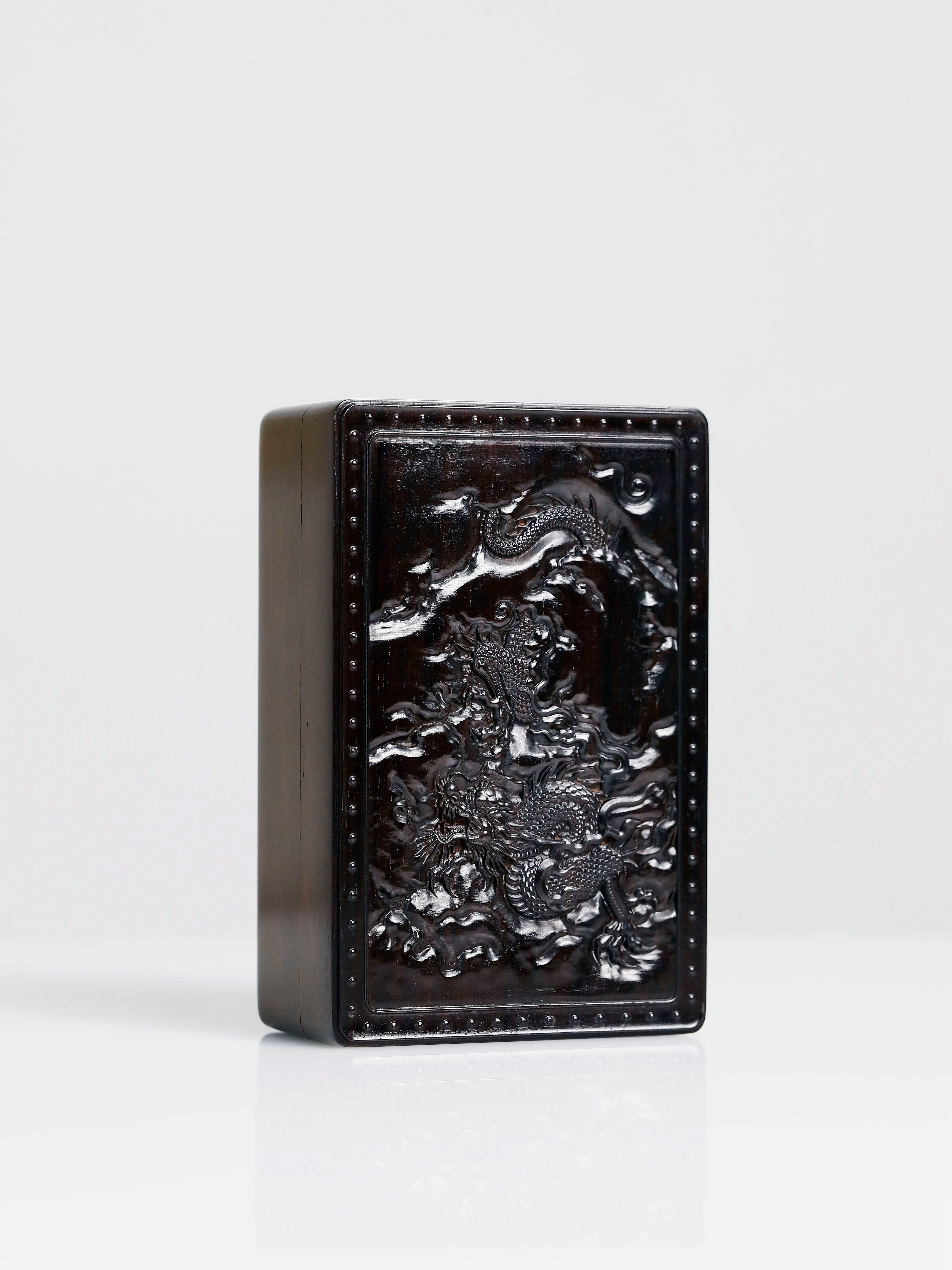 Purple Sandalwood Dragon Soaring Ten Thousand Miles Small Tea Box