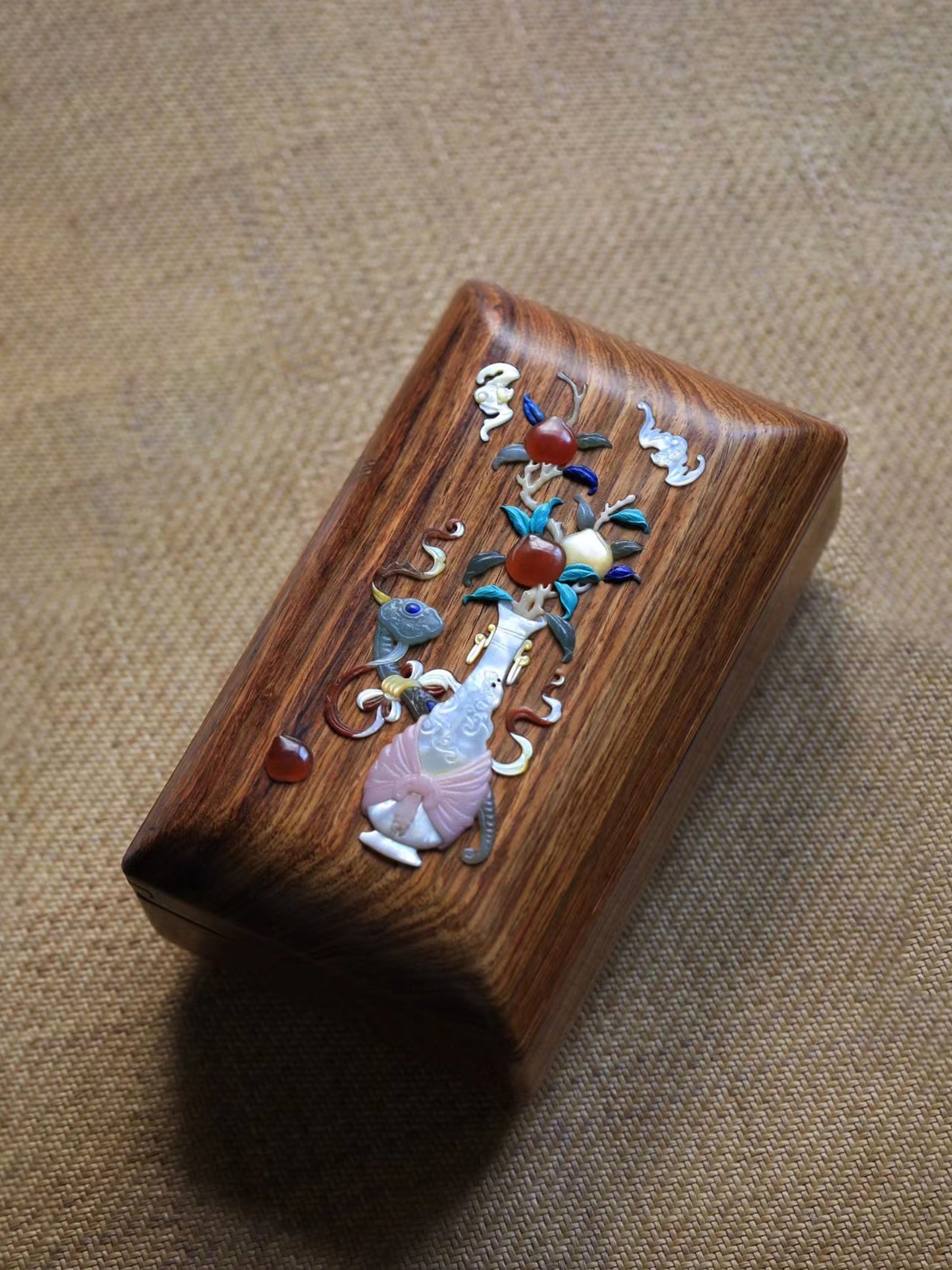 Huanghuali Inlaid Antique Box