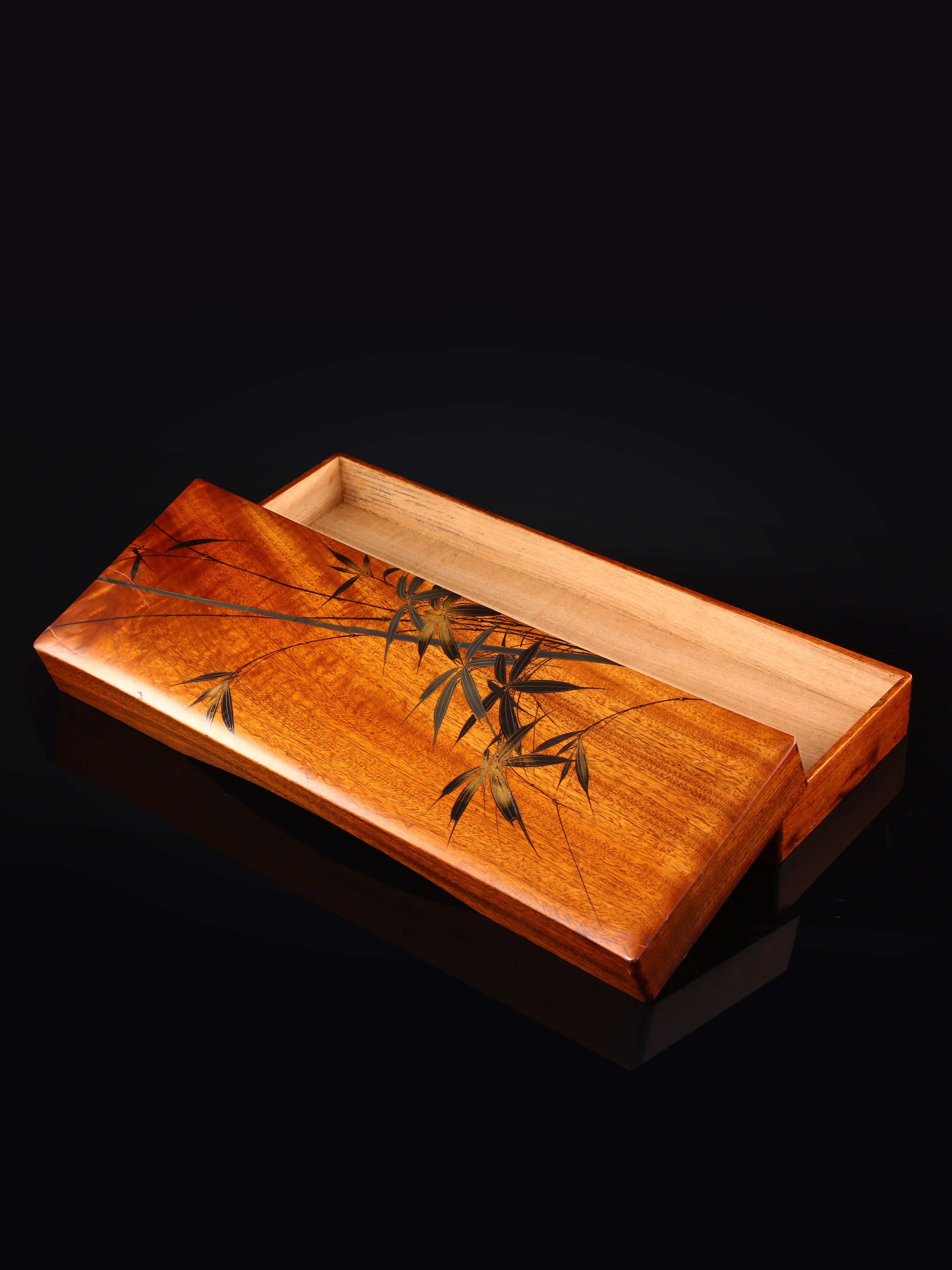 Japanese Maki-e Bamboo Stationery Box