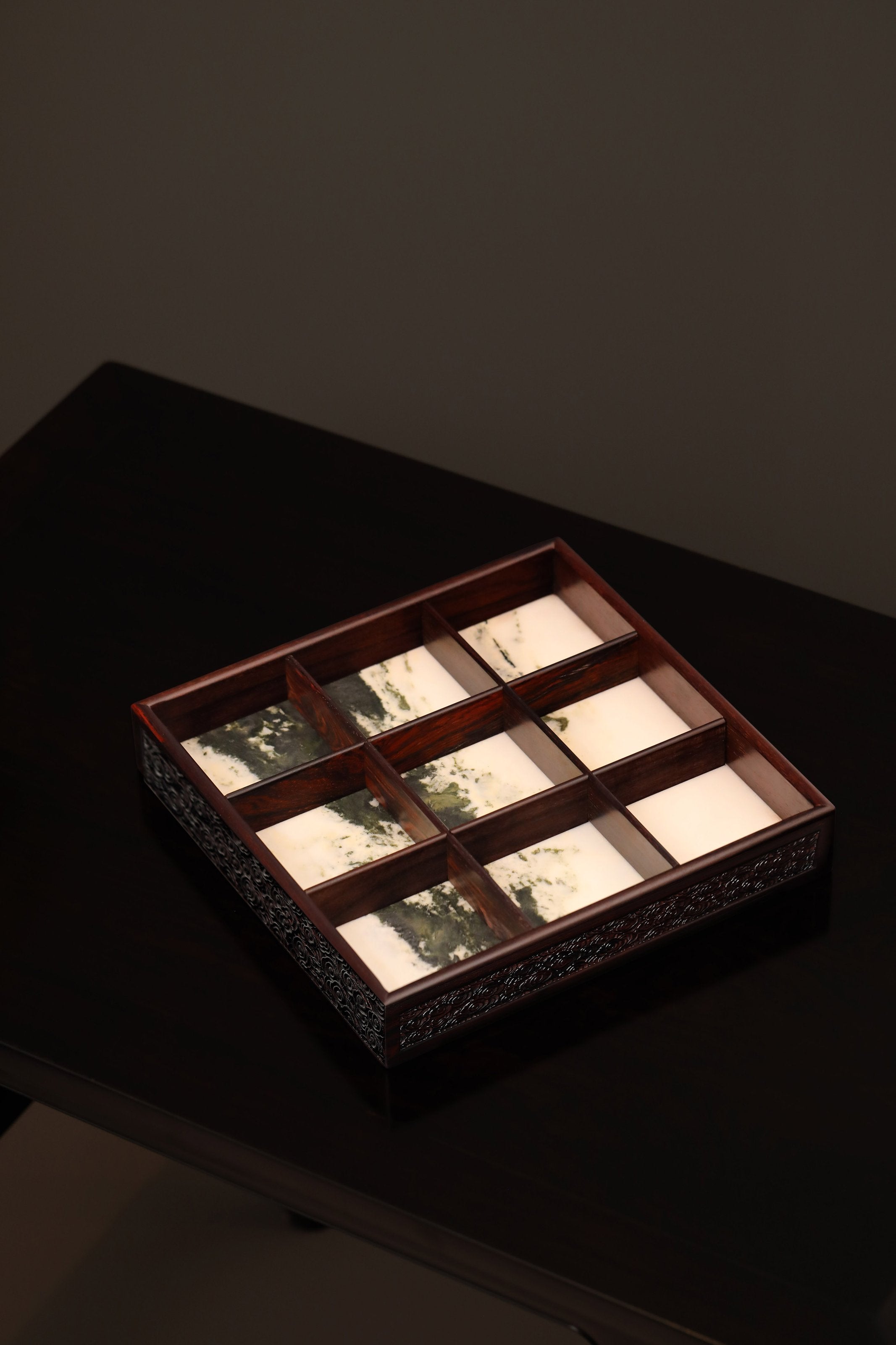 Dalbergia cochinchinensis marble base plate