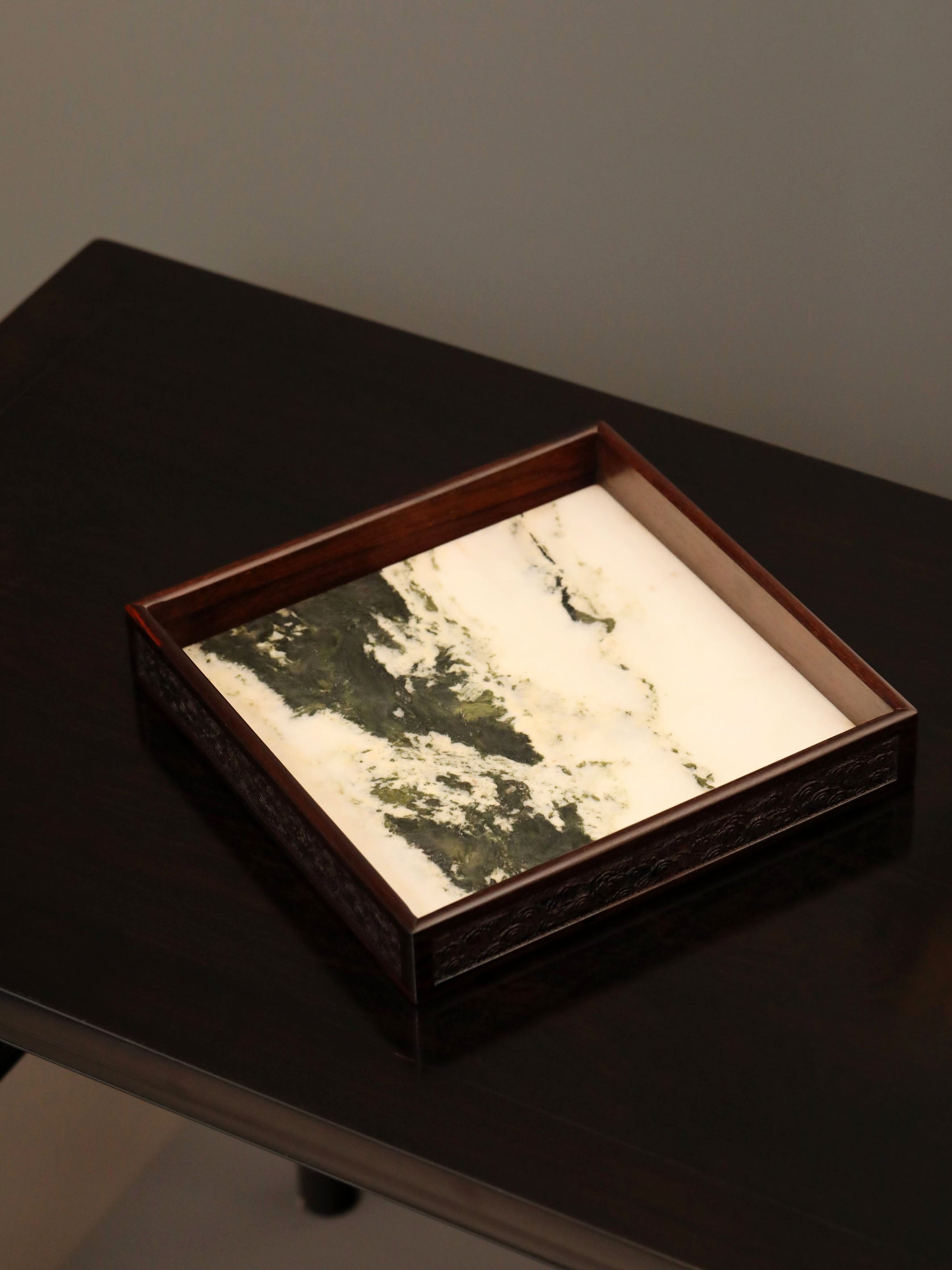 Dalbergia cochinchinensis marble base plate