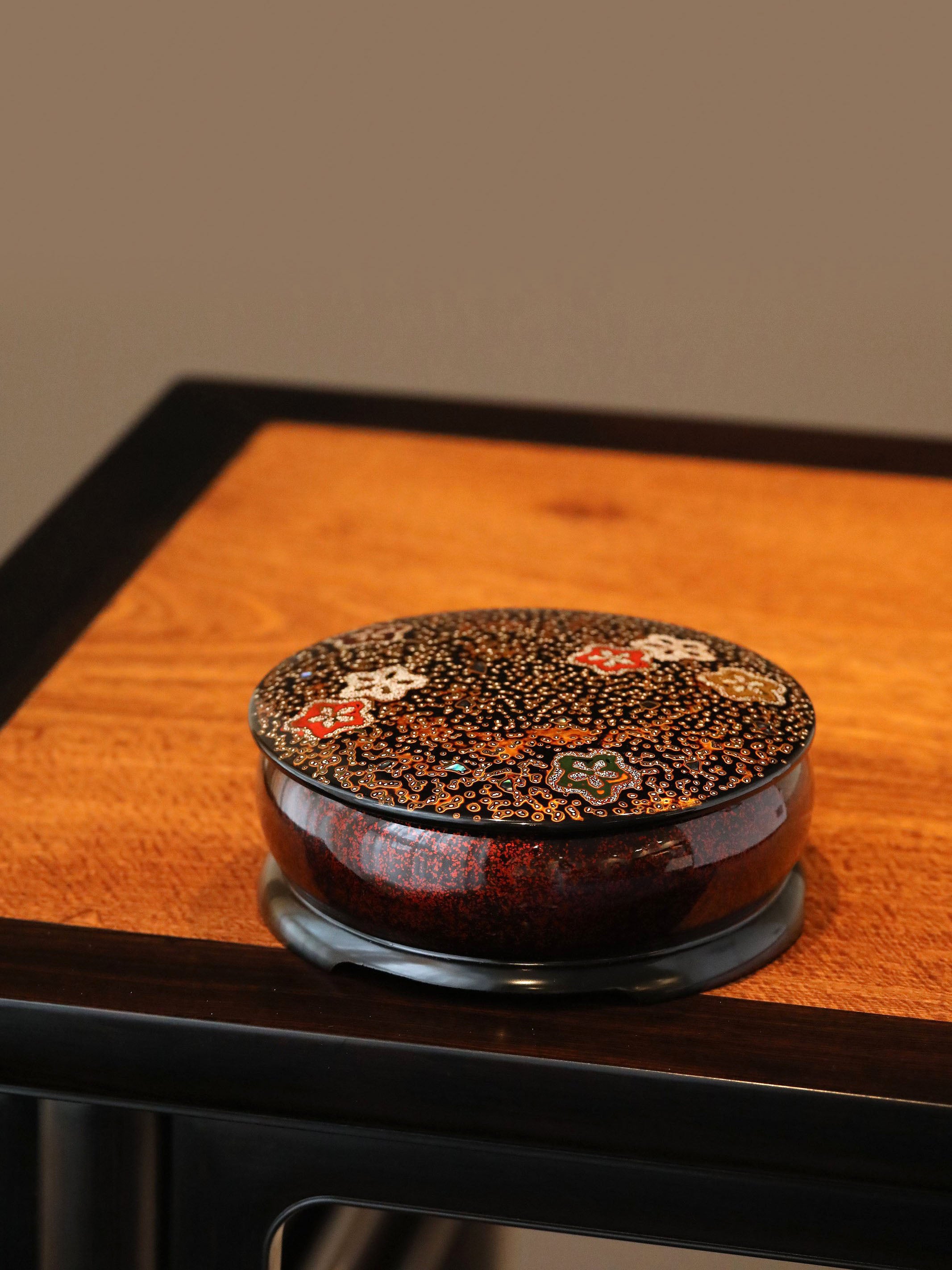 Japanese lacquer tea box