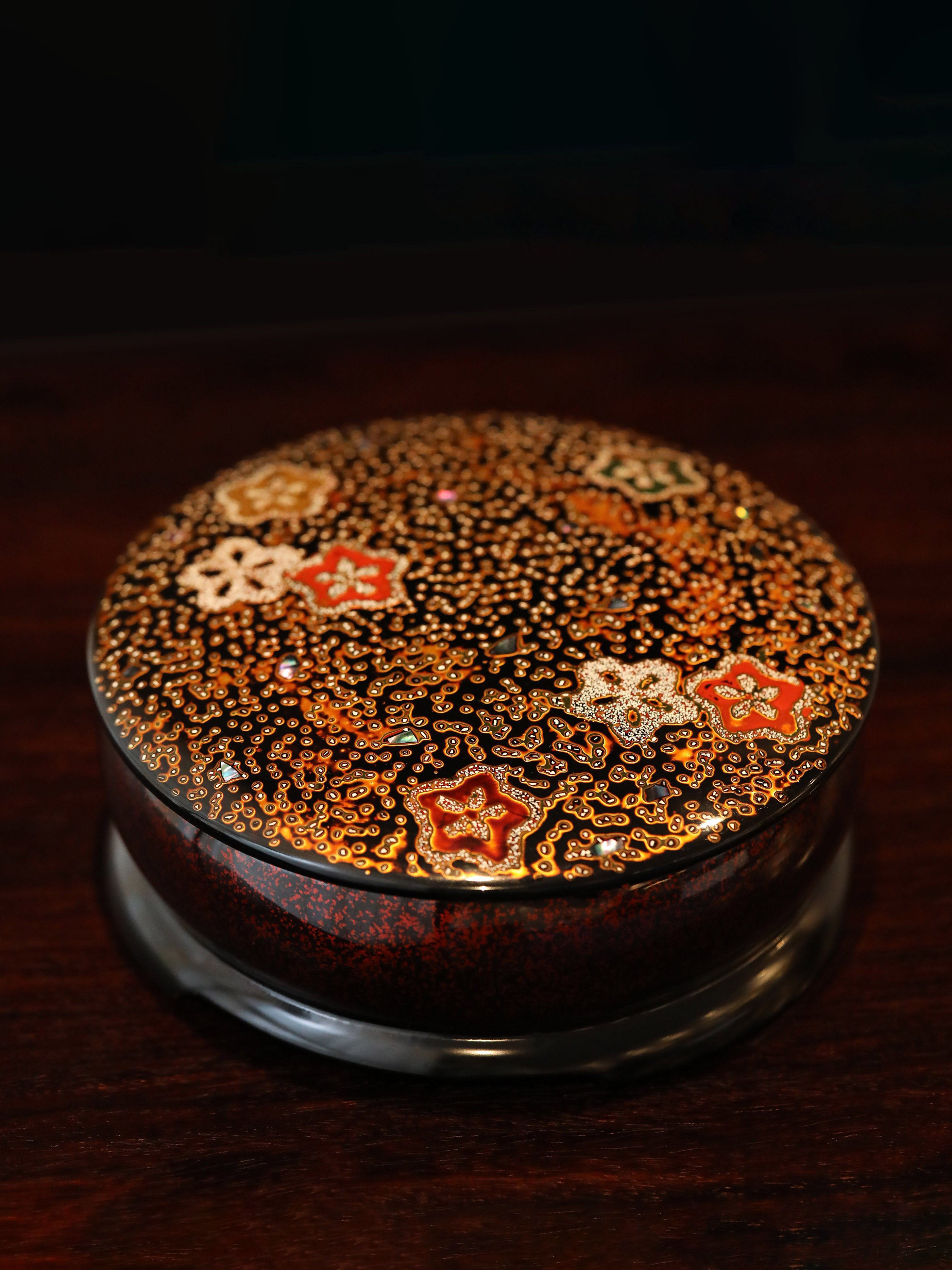 Japanese lacquer tea box