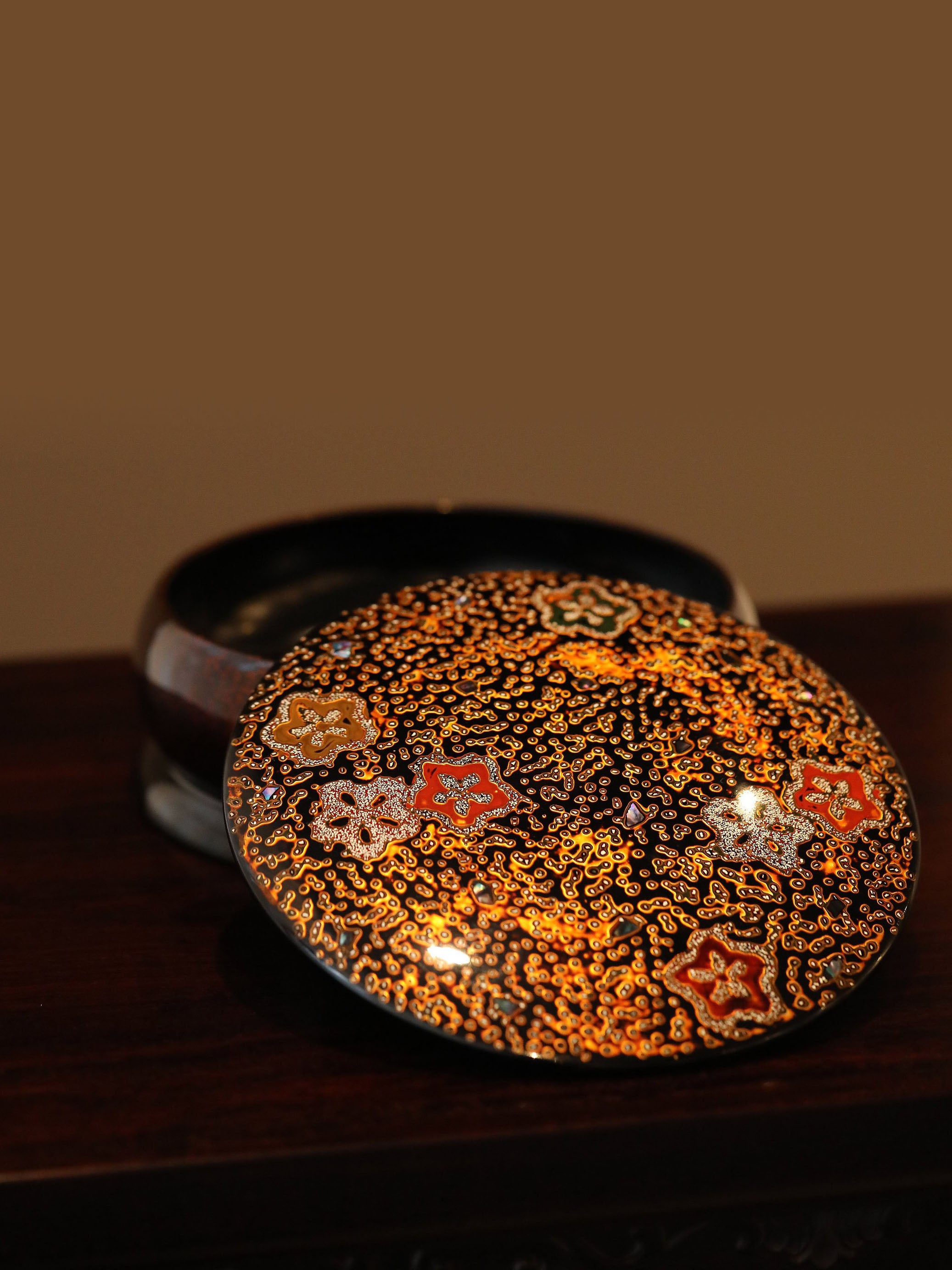 Japanese lacquer tea box