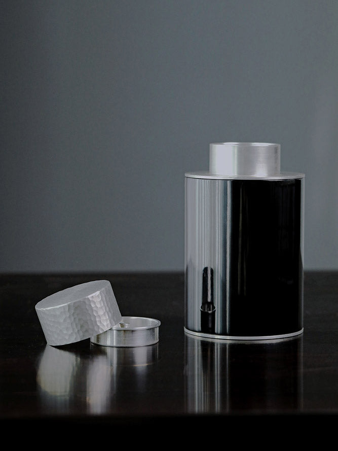 Lacquered Pure Tin Tea Caddy