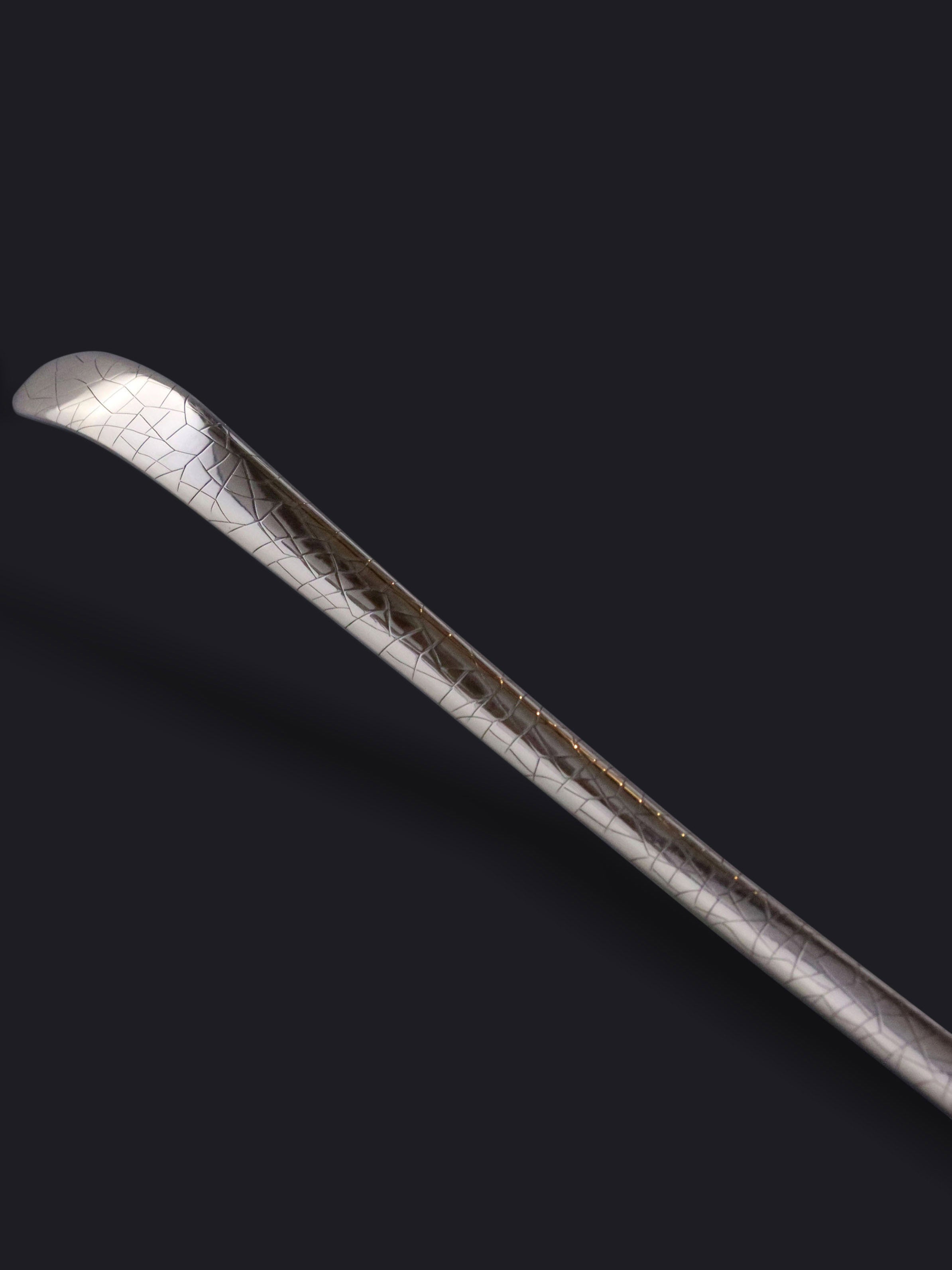 Grand Elegant Gentleman's Pure Silver Tea Scoop