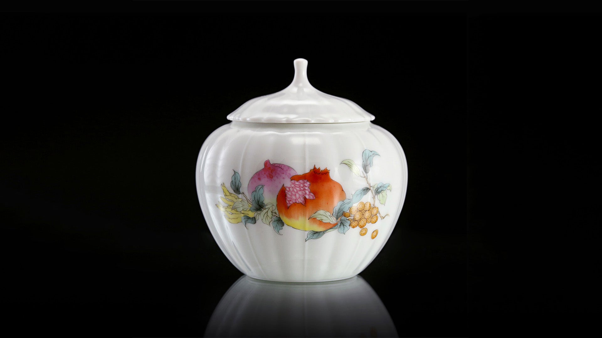 Many Children, Many Blessings: Famille Rose Teapot/Tea Compartment
