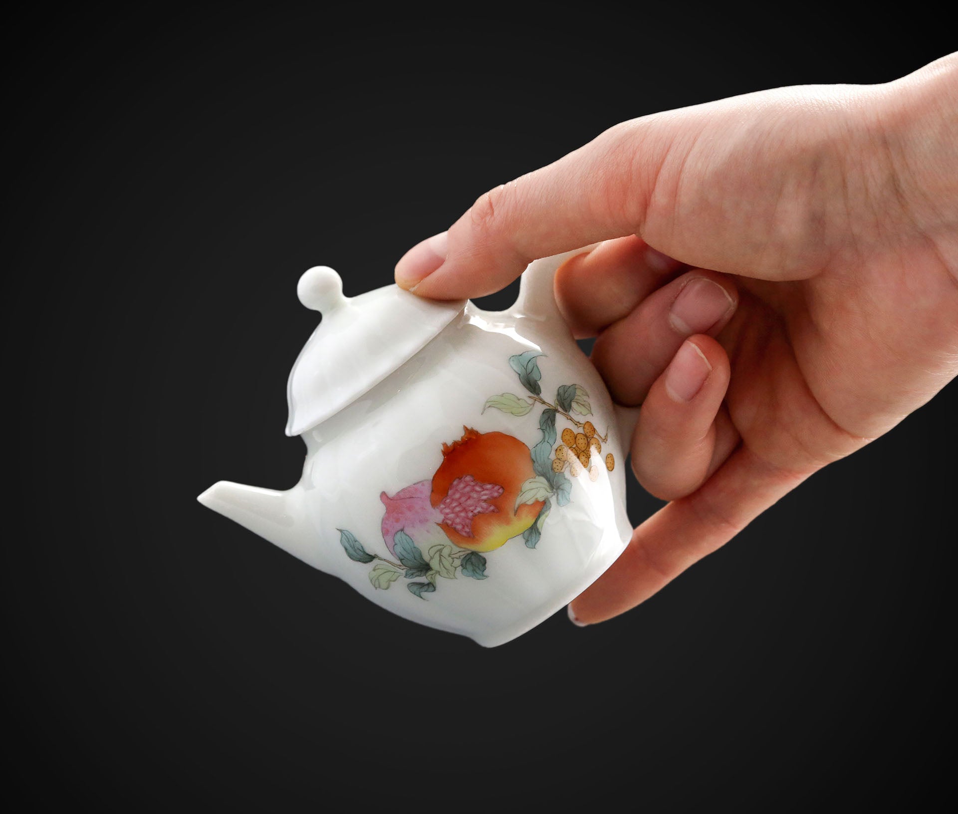Many Children, Many Blessings: Famille Rose Teapot/Tea Compartment