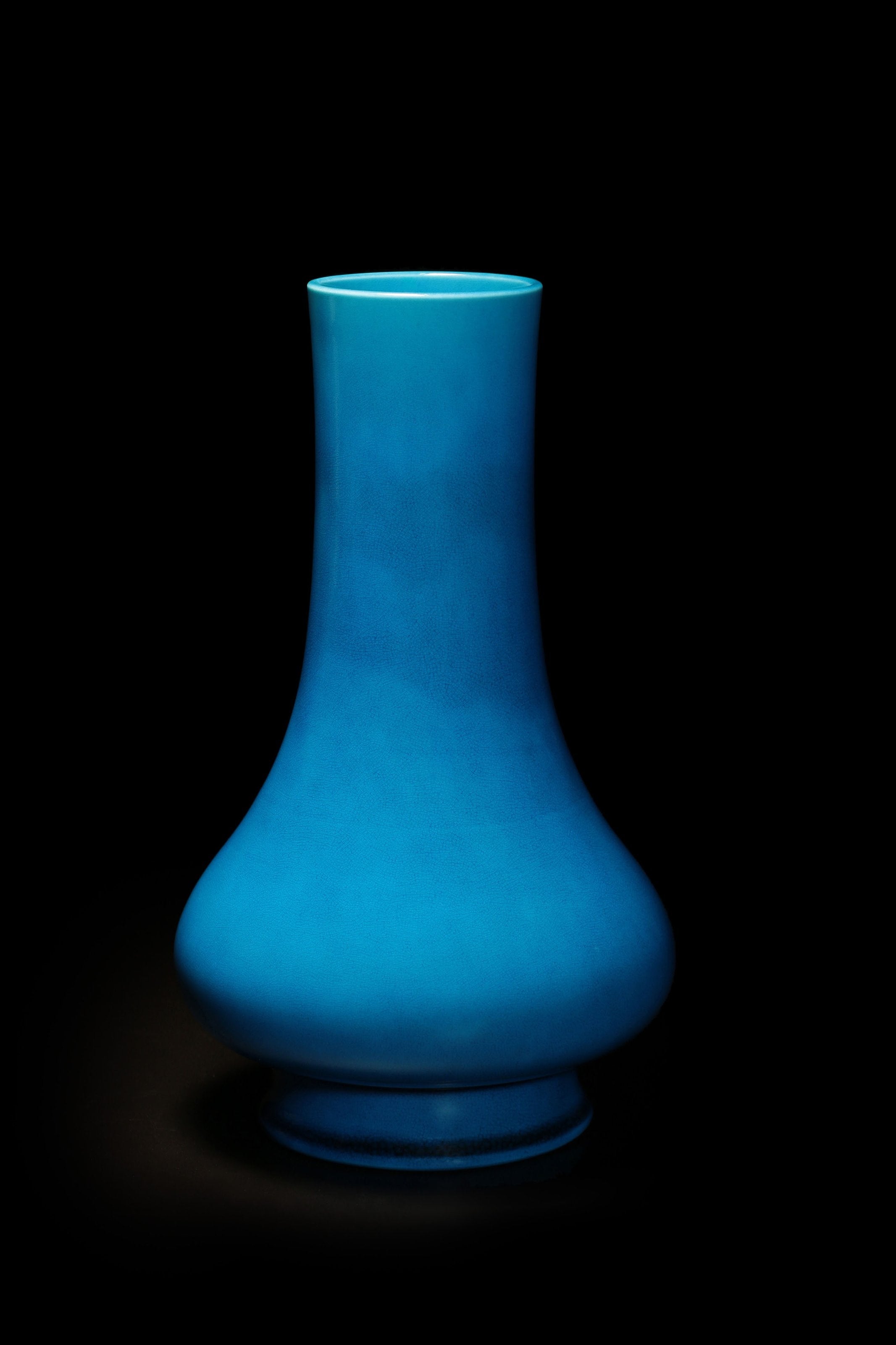 Peacock Blue Vase