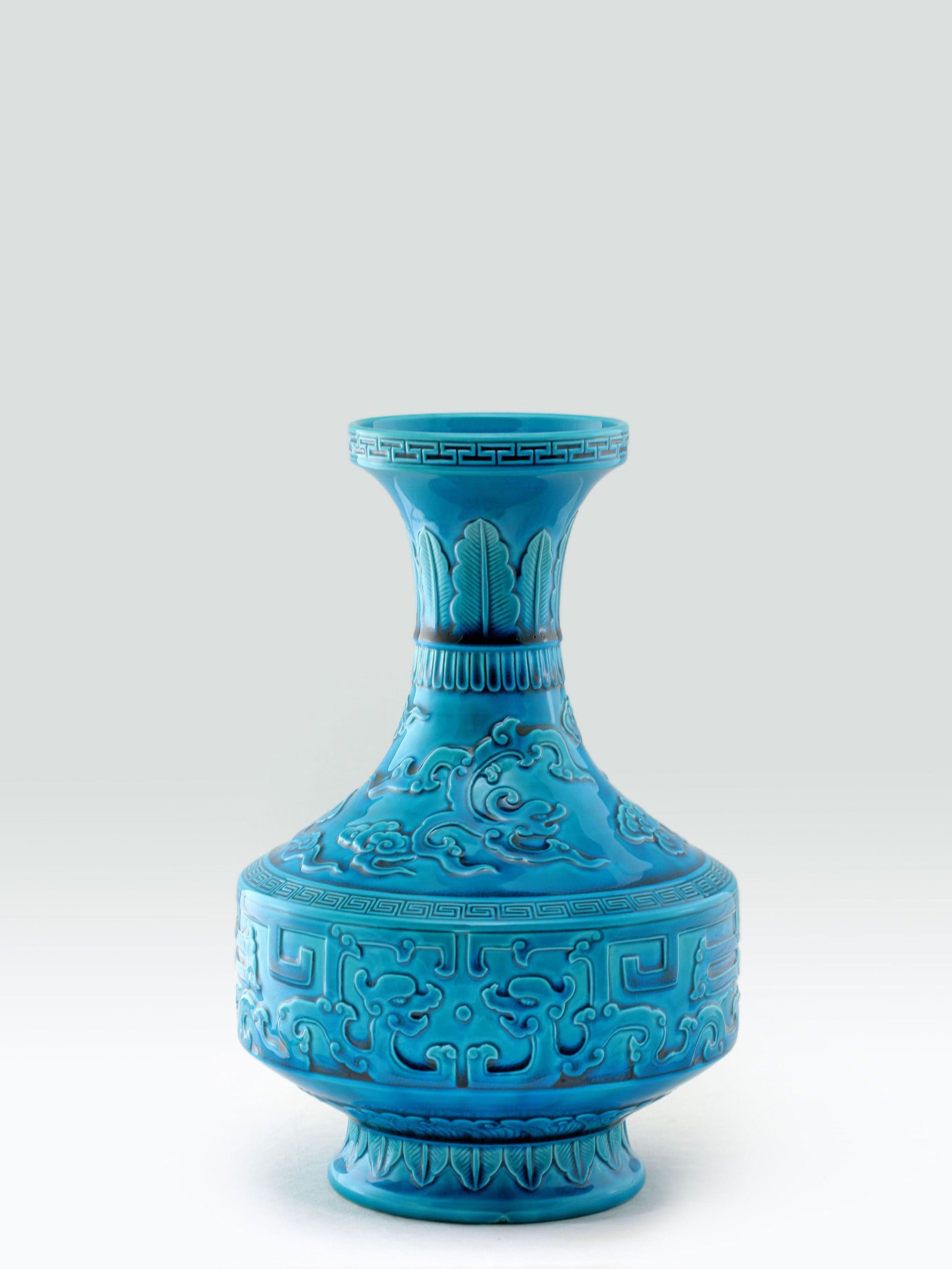 French Green Kui Pattern Wash Bottle