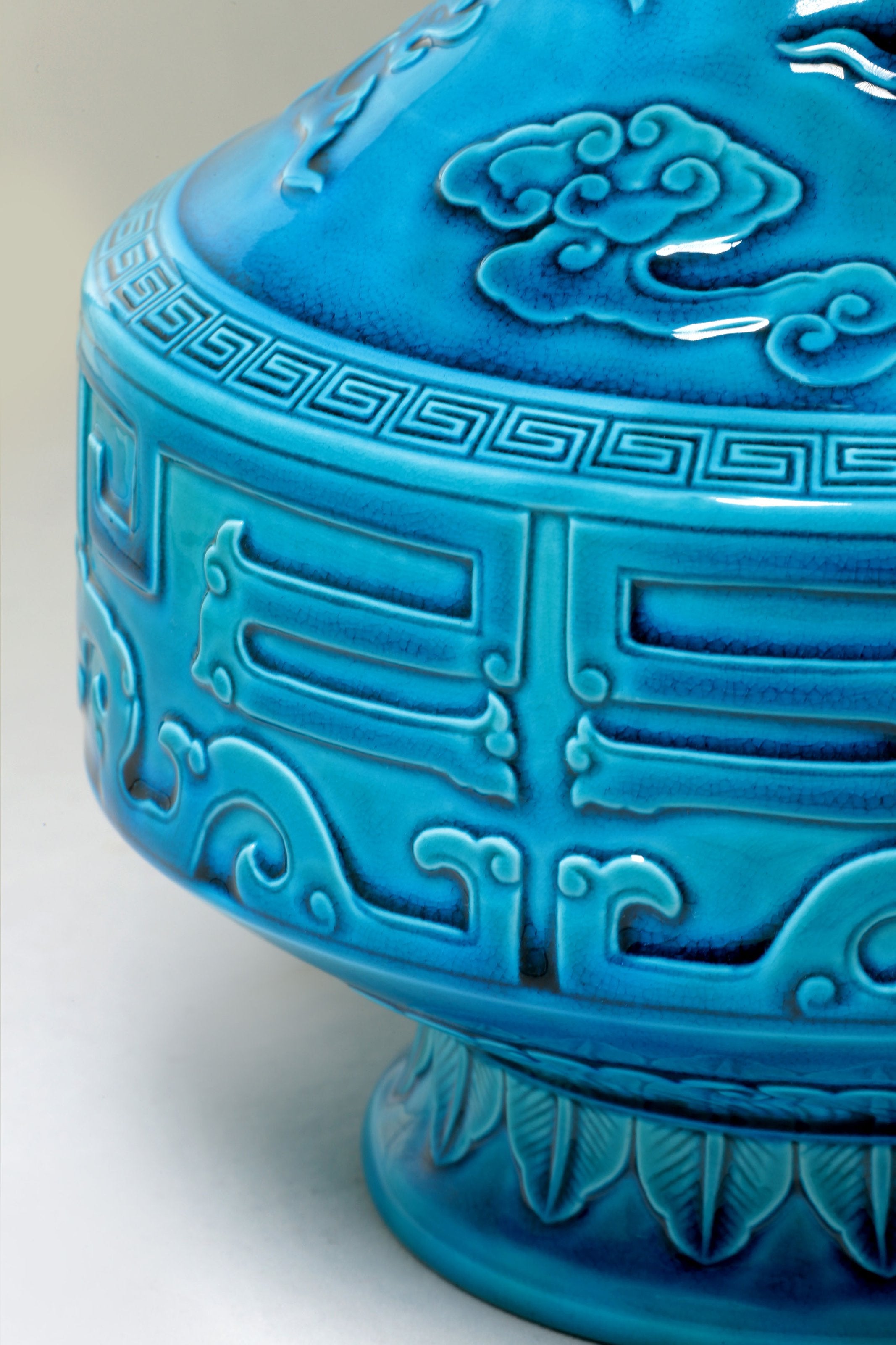 French Green Kui Pattern Wash Bottle