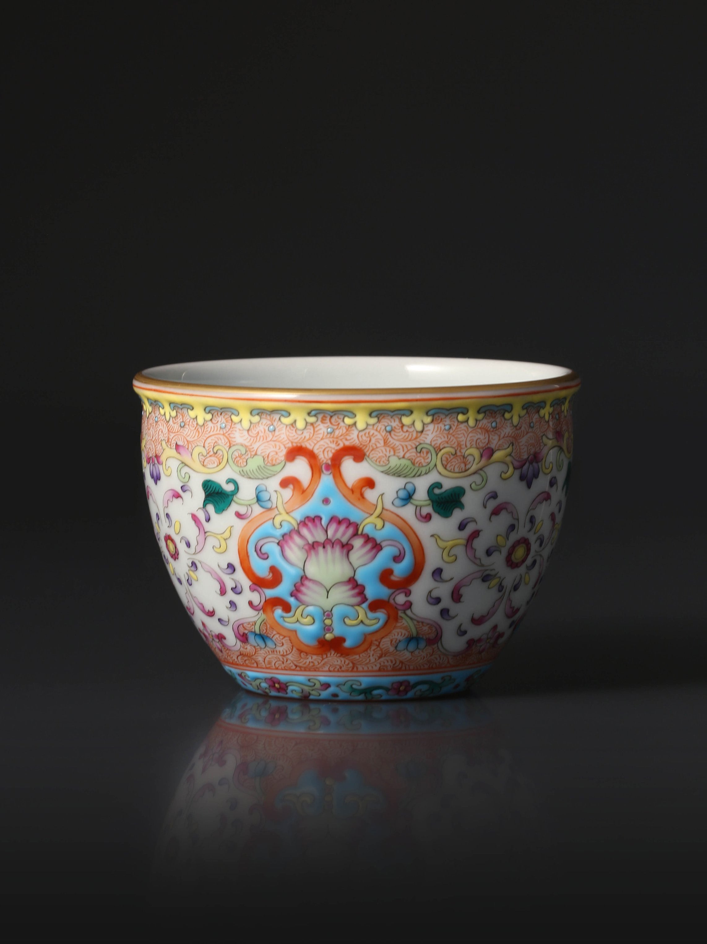 Dayazhai Enamel Flower Jar Cup