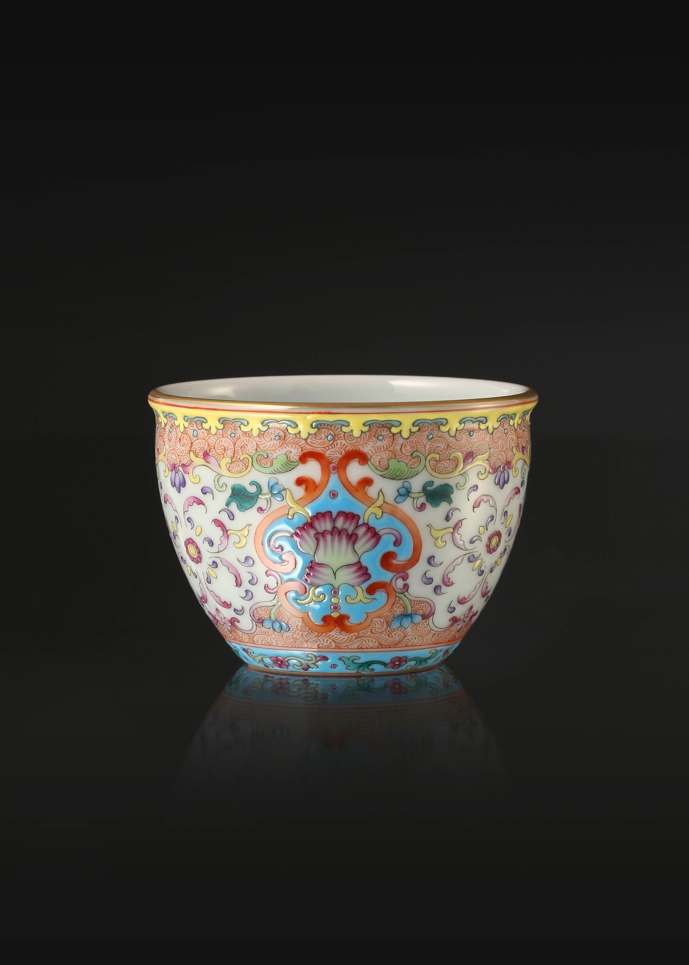 Dayazhai Enamel Flower Jar Cup