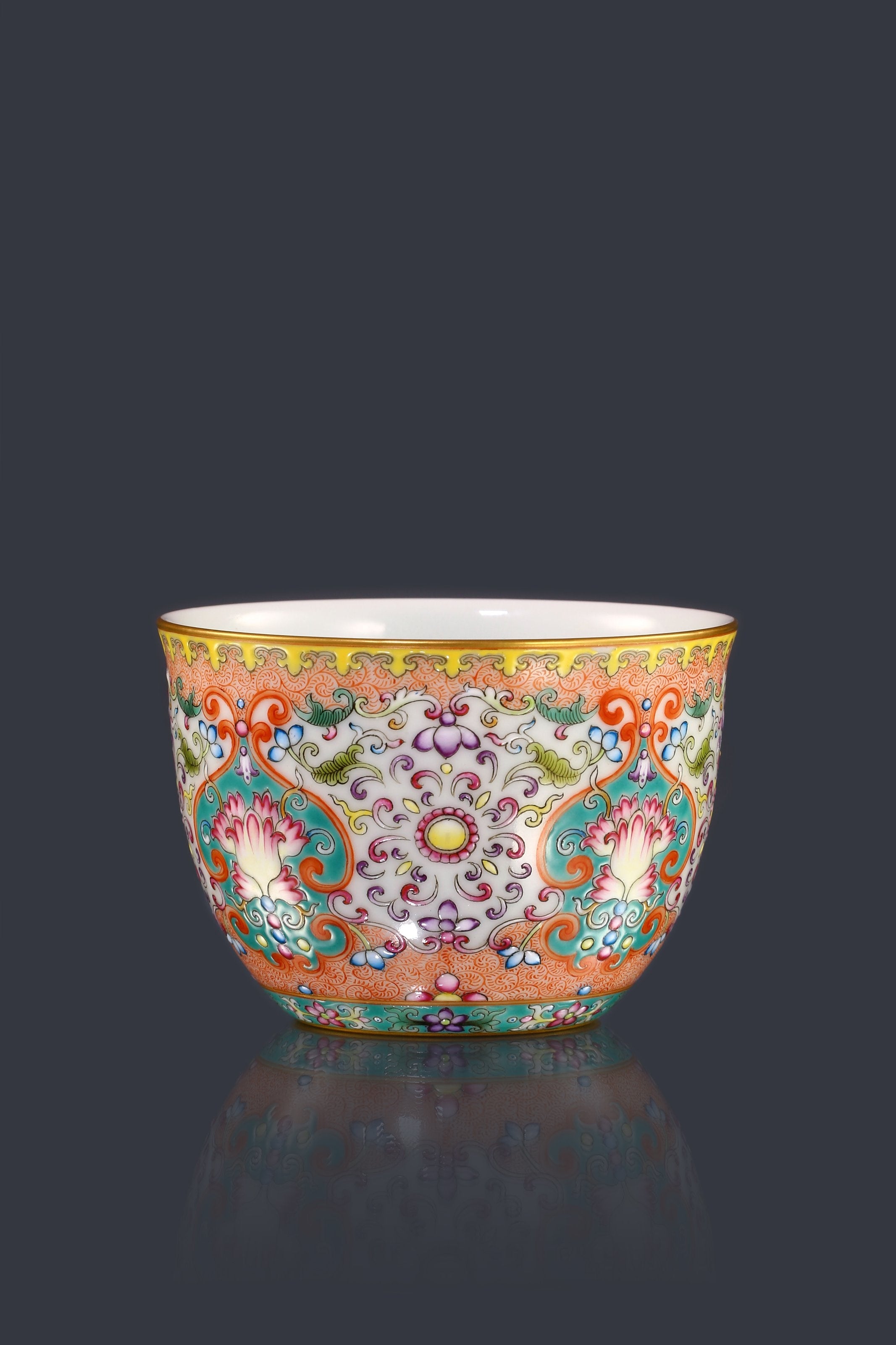Dayazhai Enamel Flower Jar Cup
