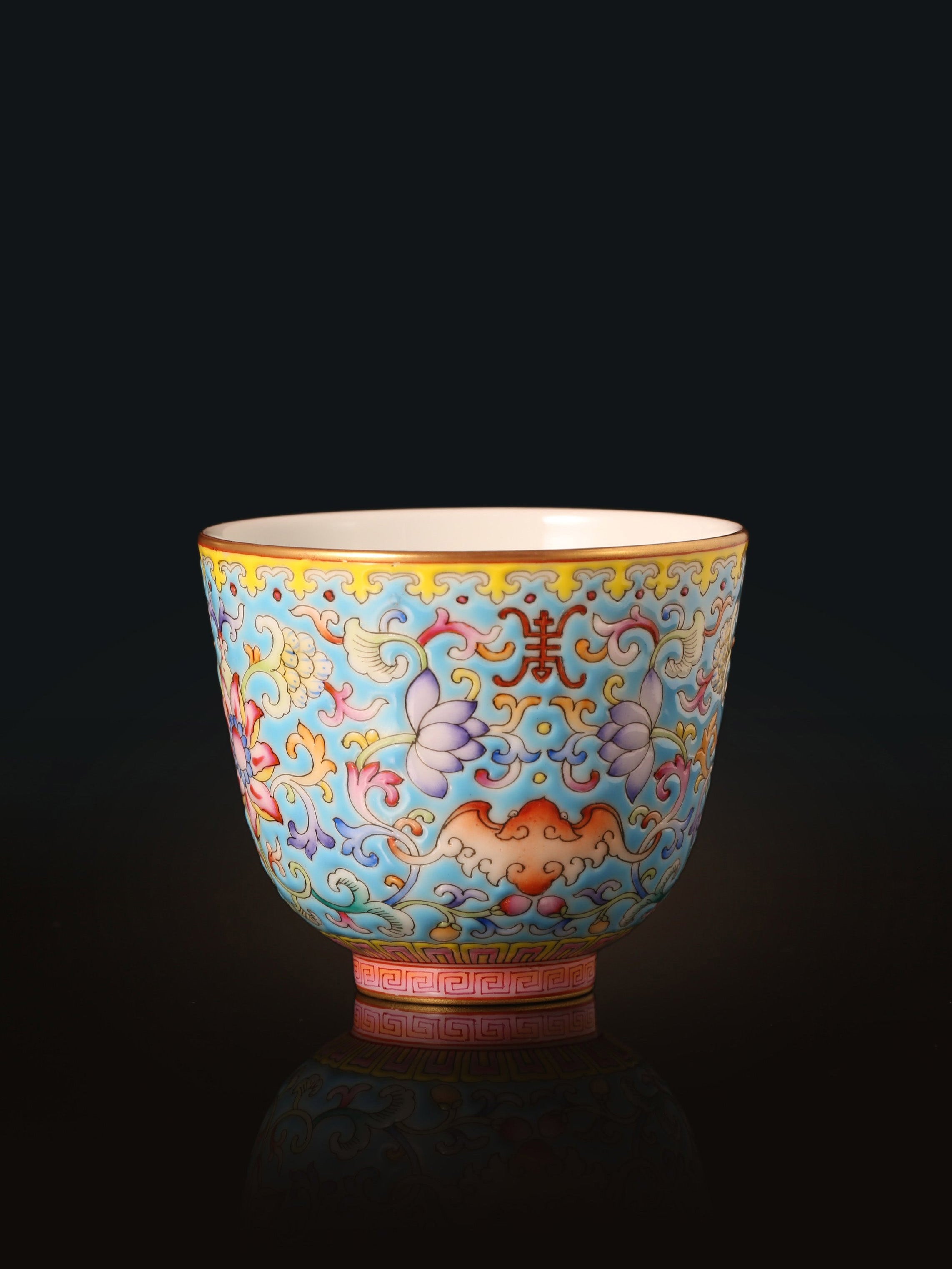 Dayazhai Enamel Lotus Seed Cup