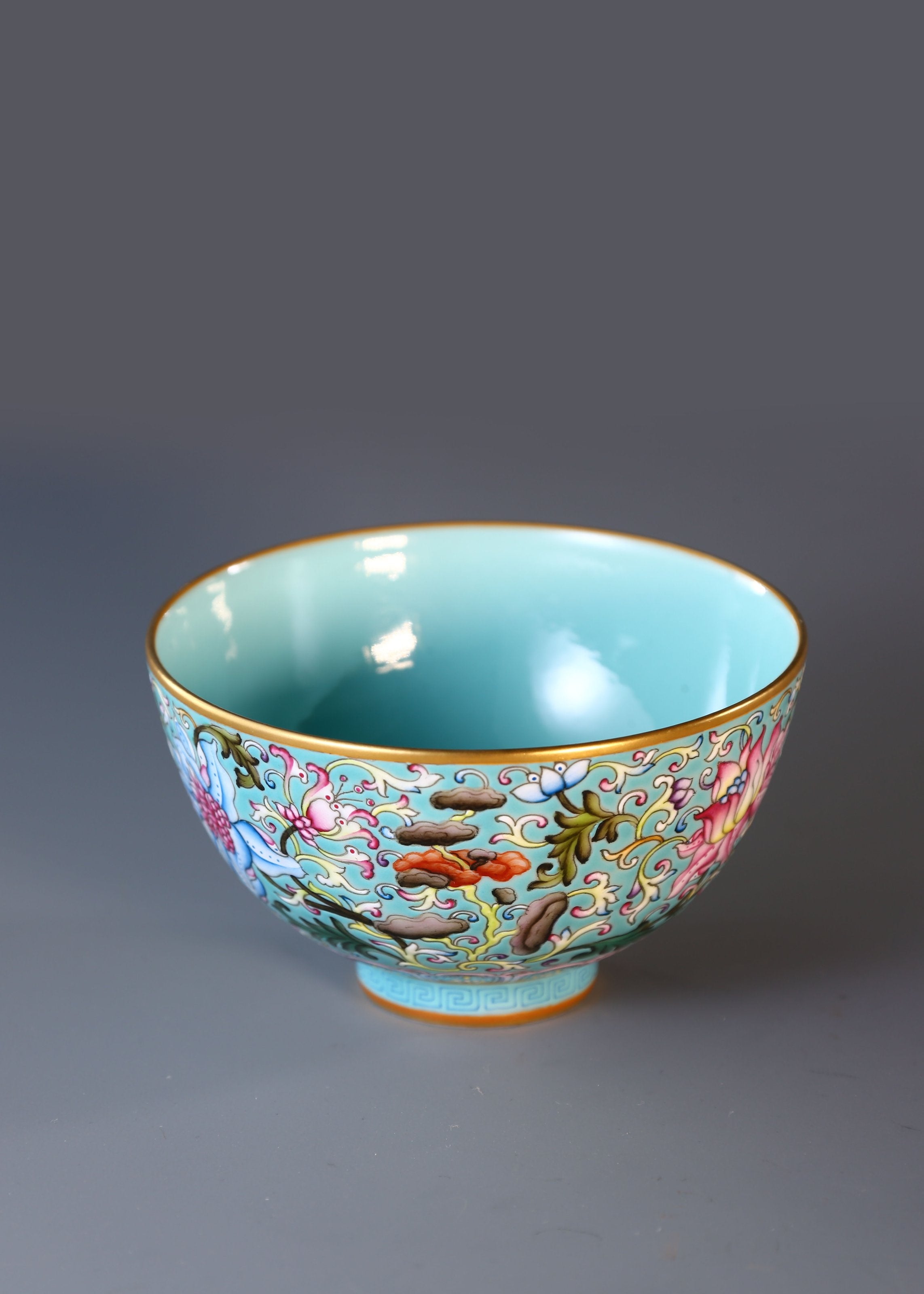 Dayazhai Enamel Lingzhi Chicken Heart Cup