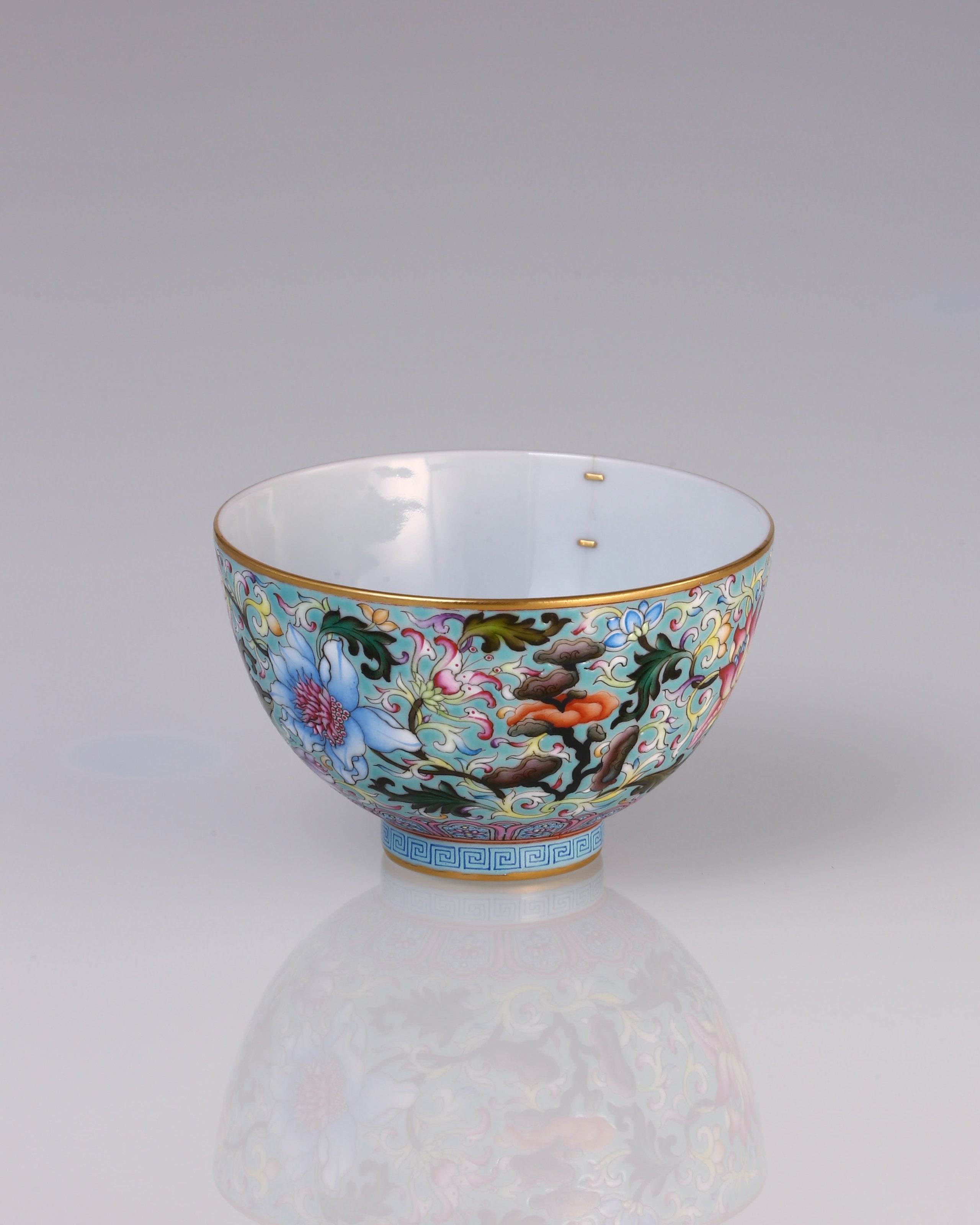 Dayazhai Enamel Lingzhi Chicken Heart Cup