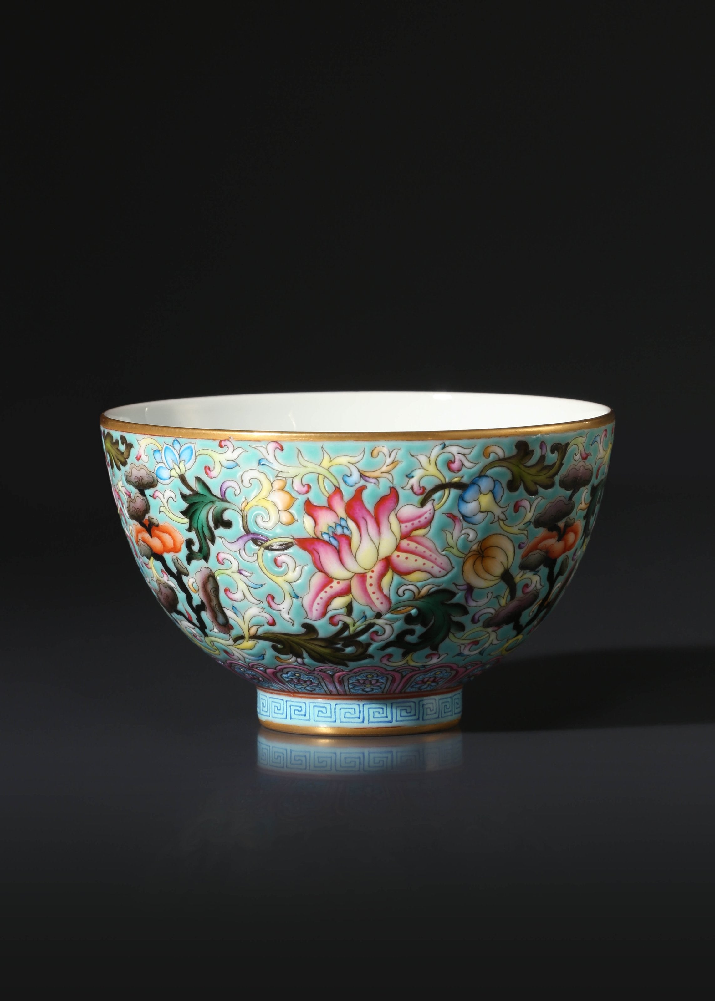 Dayazhai Enamel Lingzhi Chicken Heart Cup