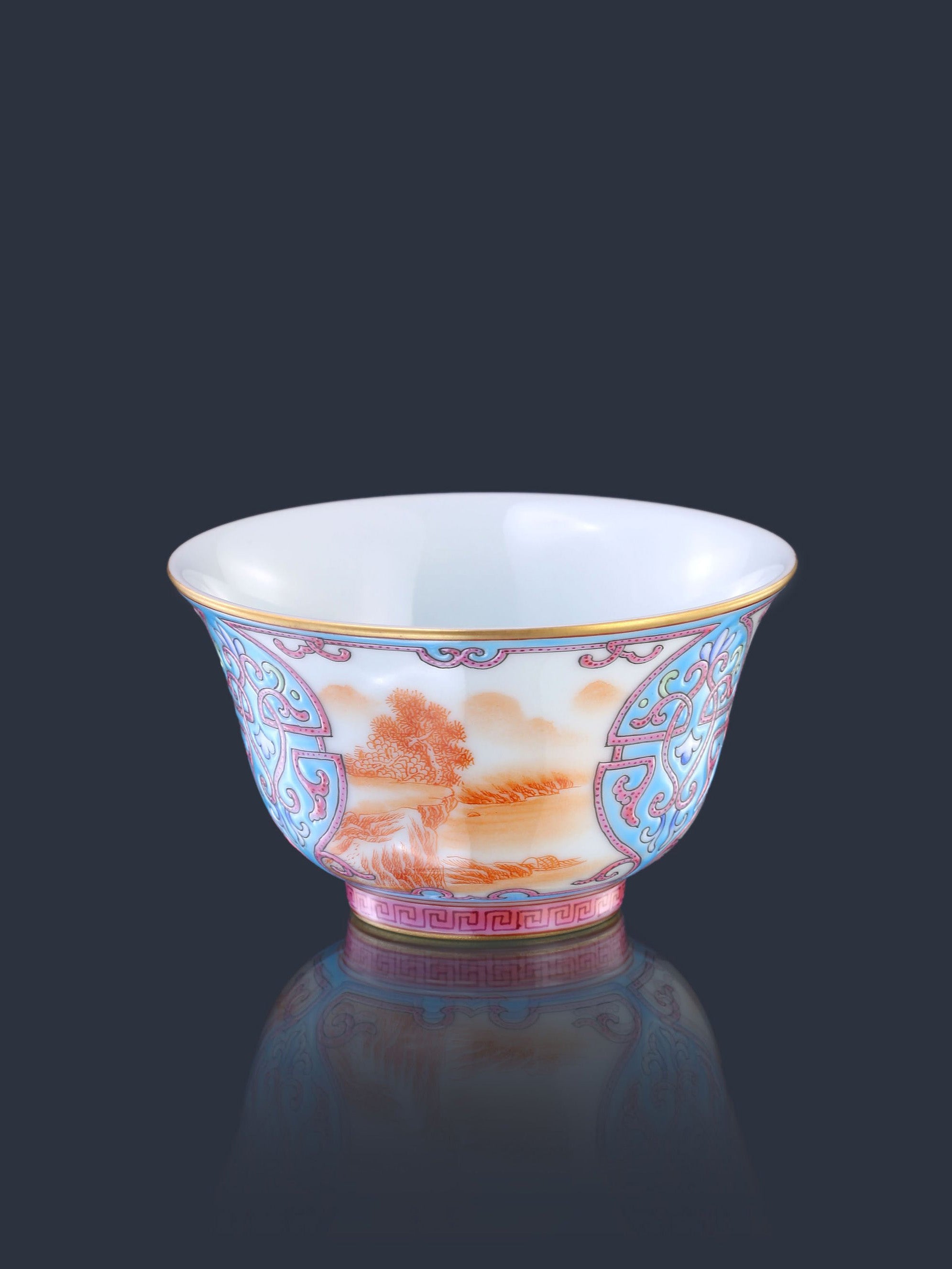 Dayazhai Enamel Landscape Cup