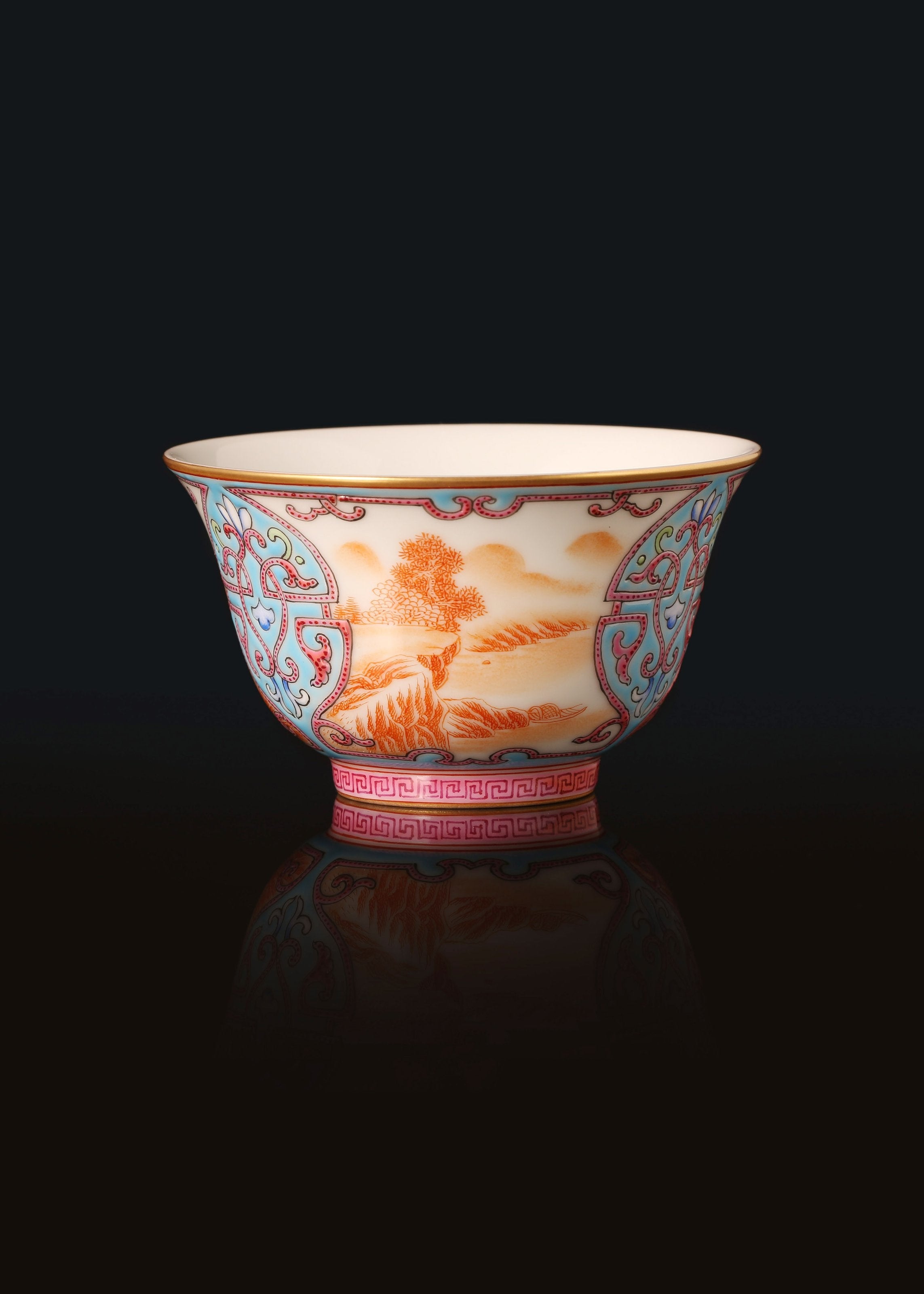 Dayazhai Enamel Landscape Cup