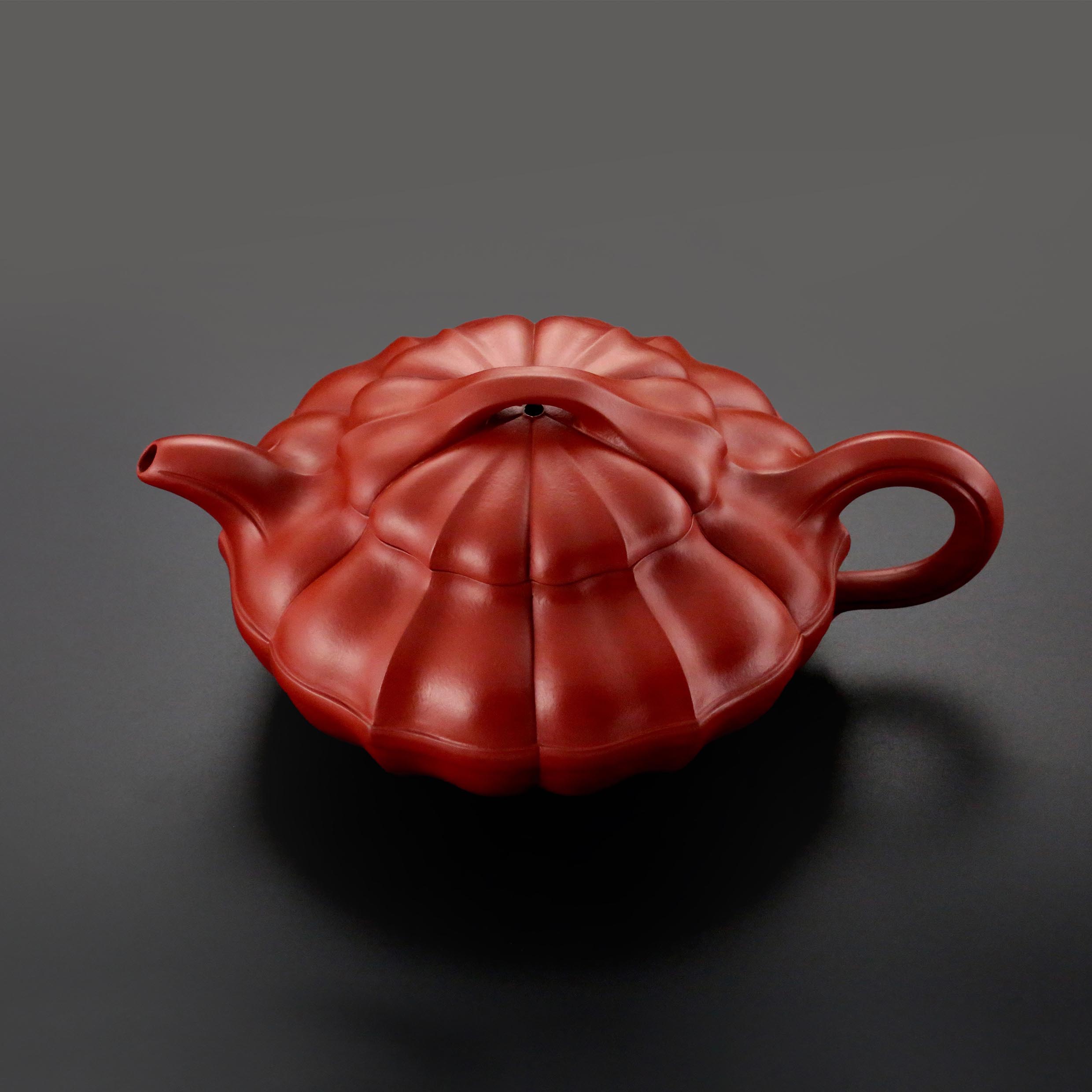 Fang Lipin Huanglongshan Cinnabar Mine Thread Round Teapot