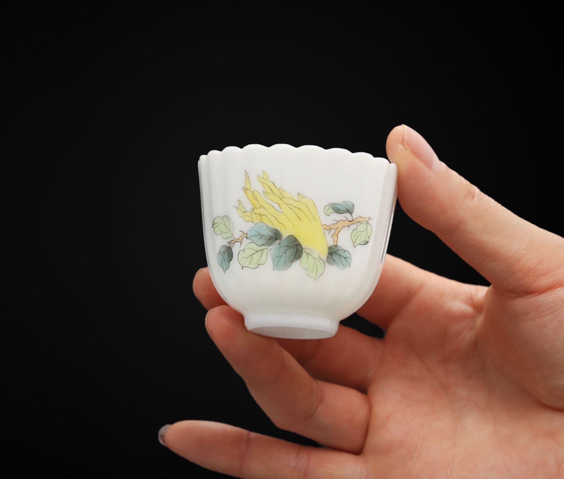 Many Children, Many Blessings: Famille Rose Tea Cup