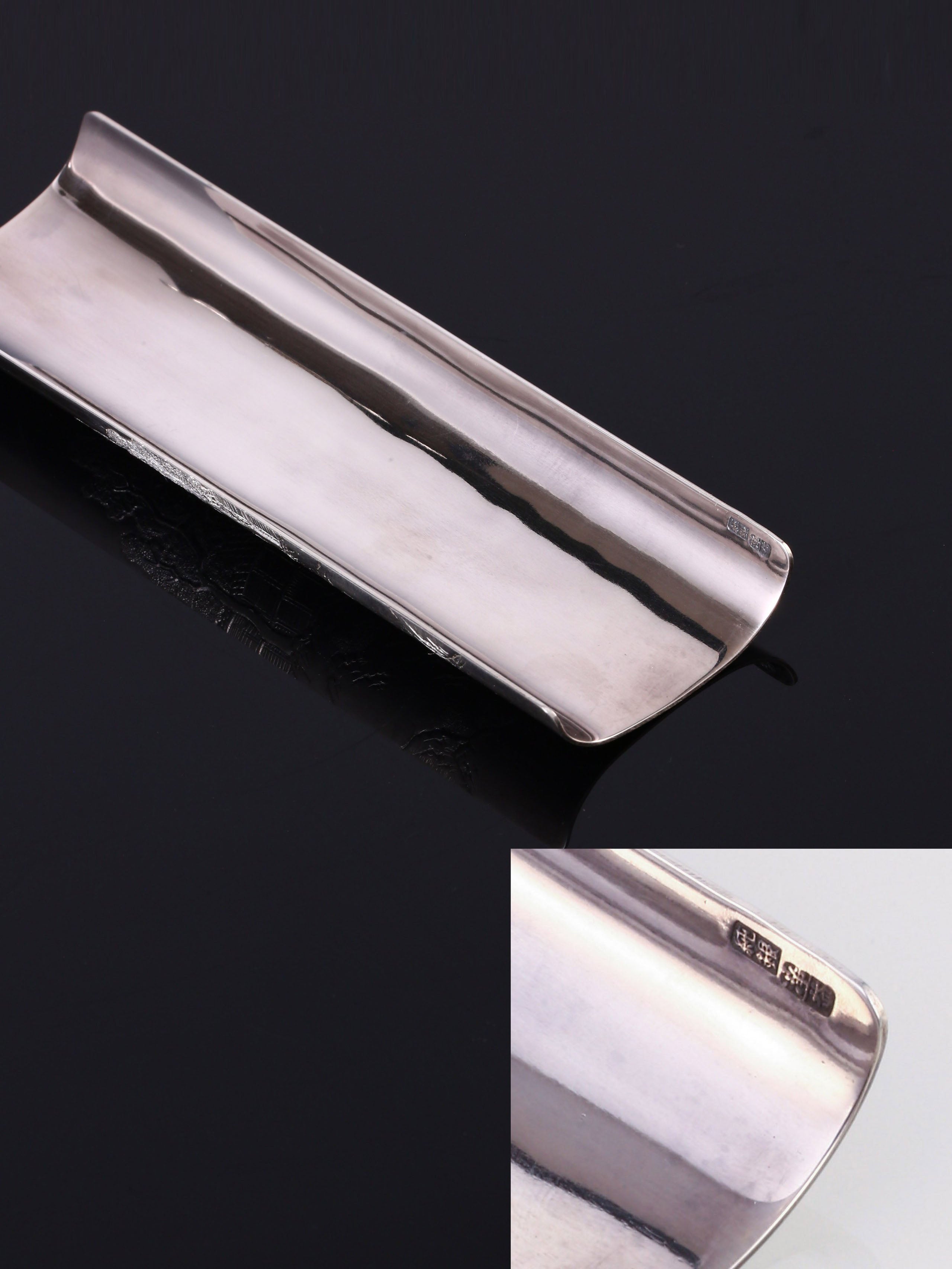 Relief Landscape and Dwelling Design, Pure Silver Tea Scoop