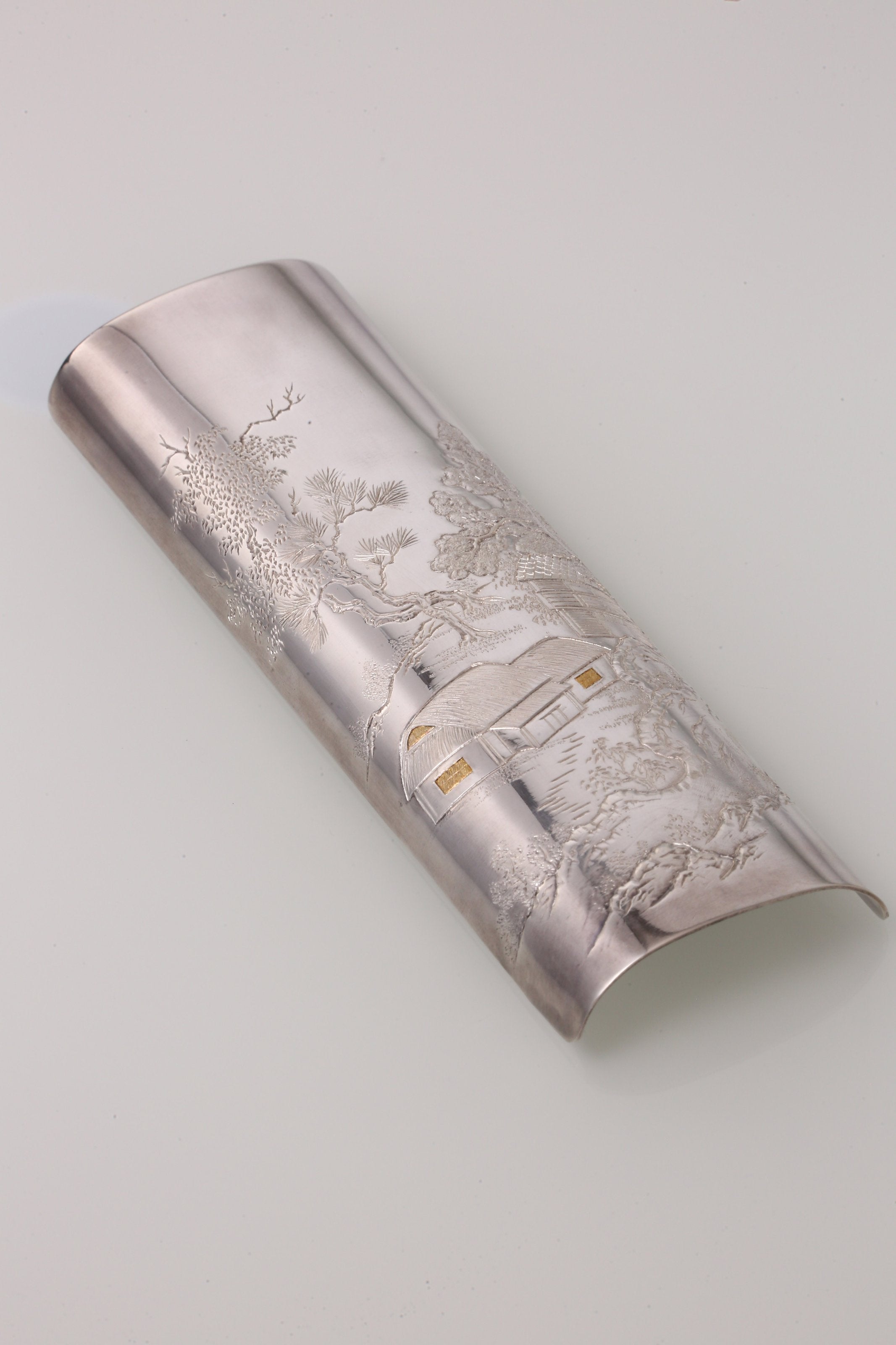 Relief Landscape and Dwelling Design, Pure Silver Tea Scoop