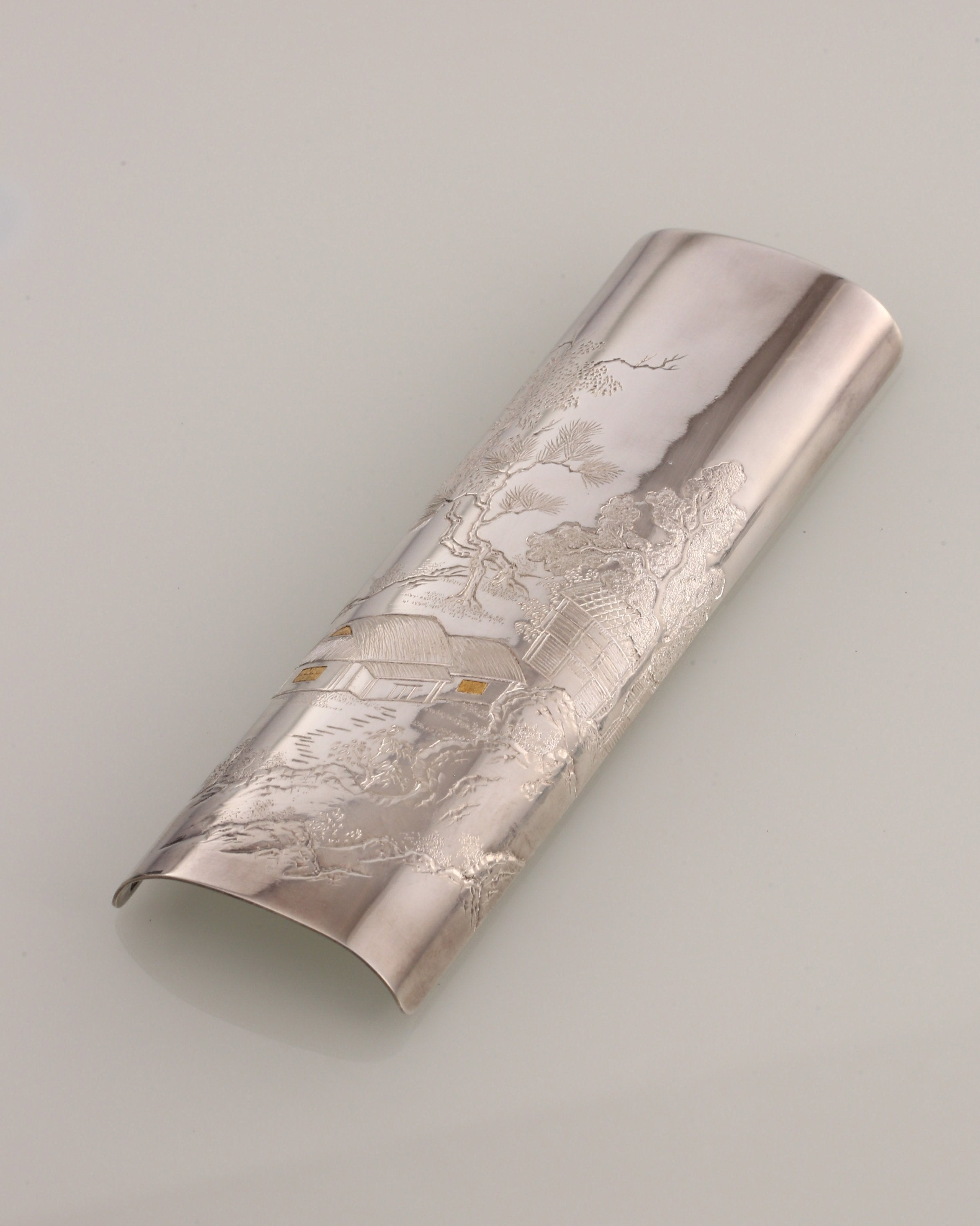 Relief Landscape and Dwelling Design, Pure Silver Tea Scoop