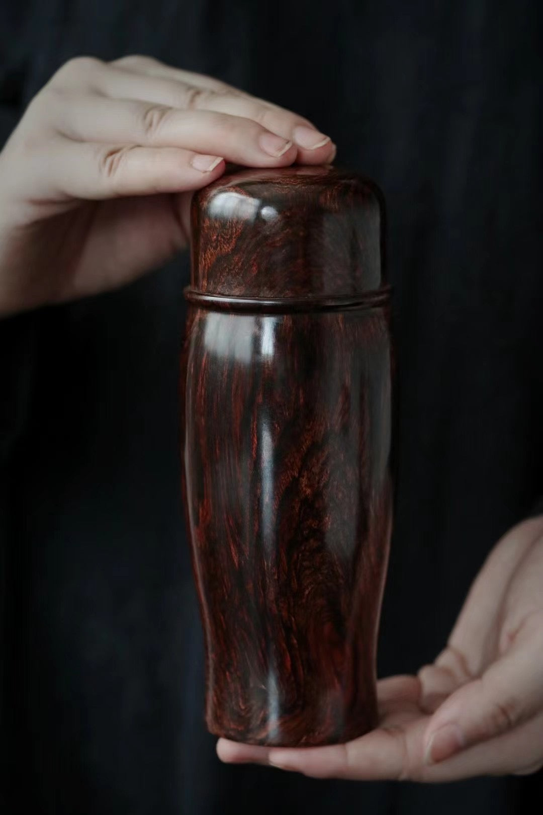 Hainan rosewood tea canister