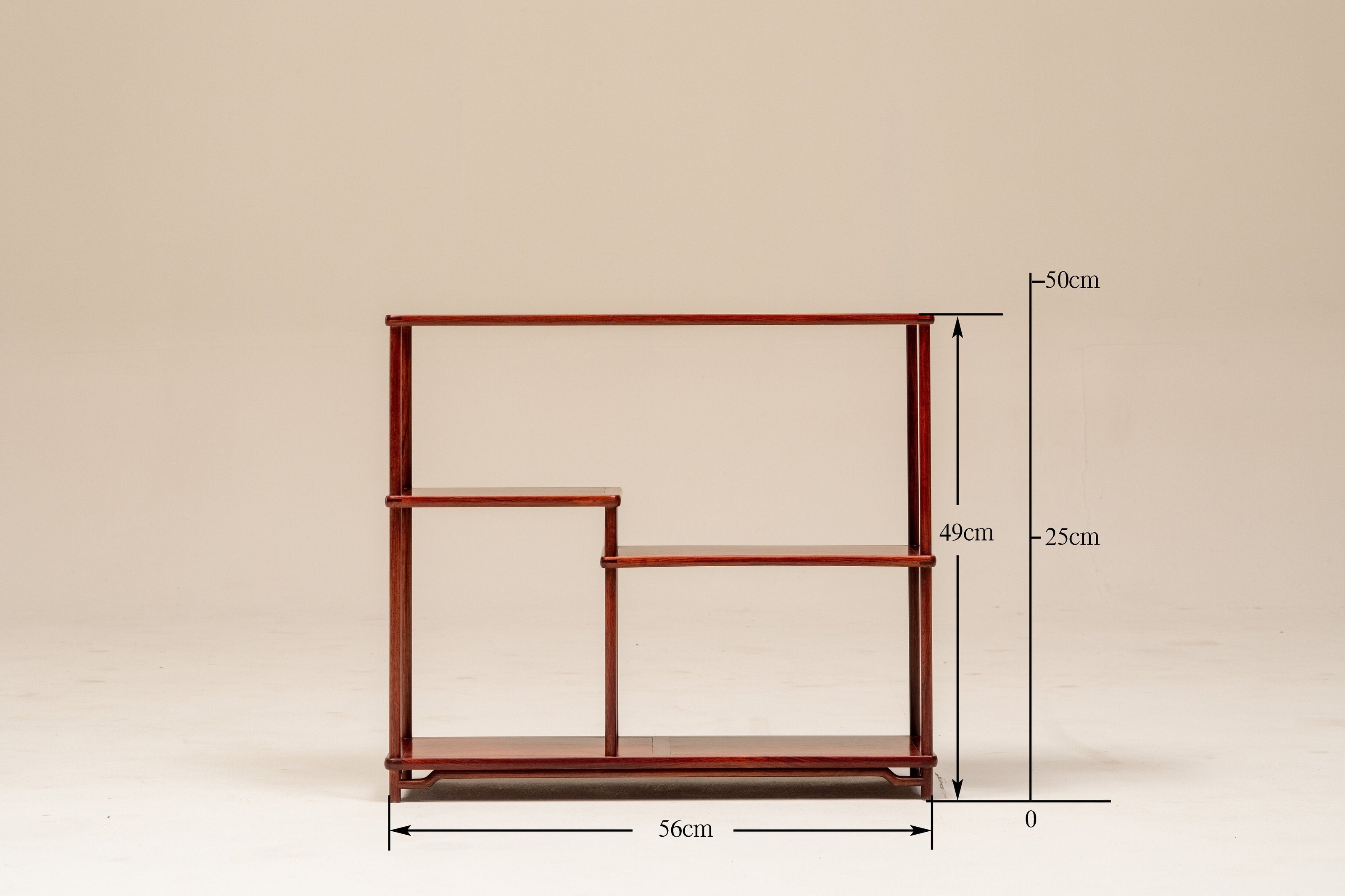 Red sandalwood miniature treasure cabinet