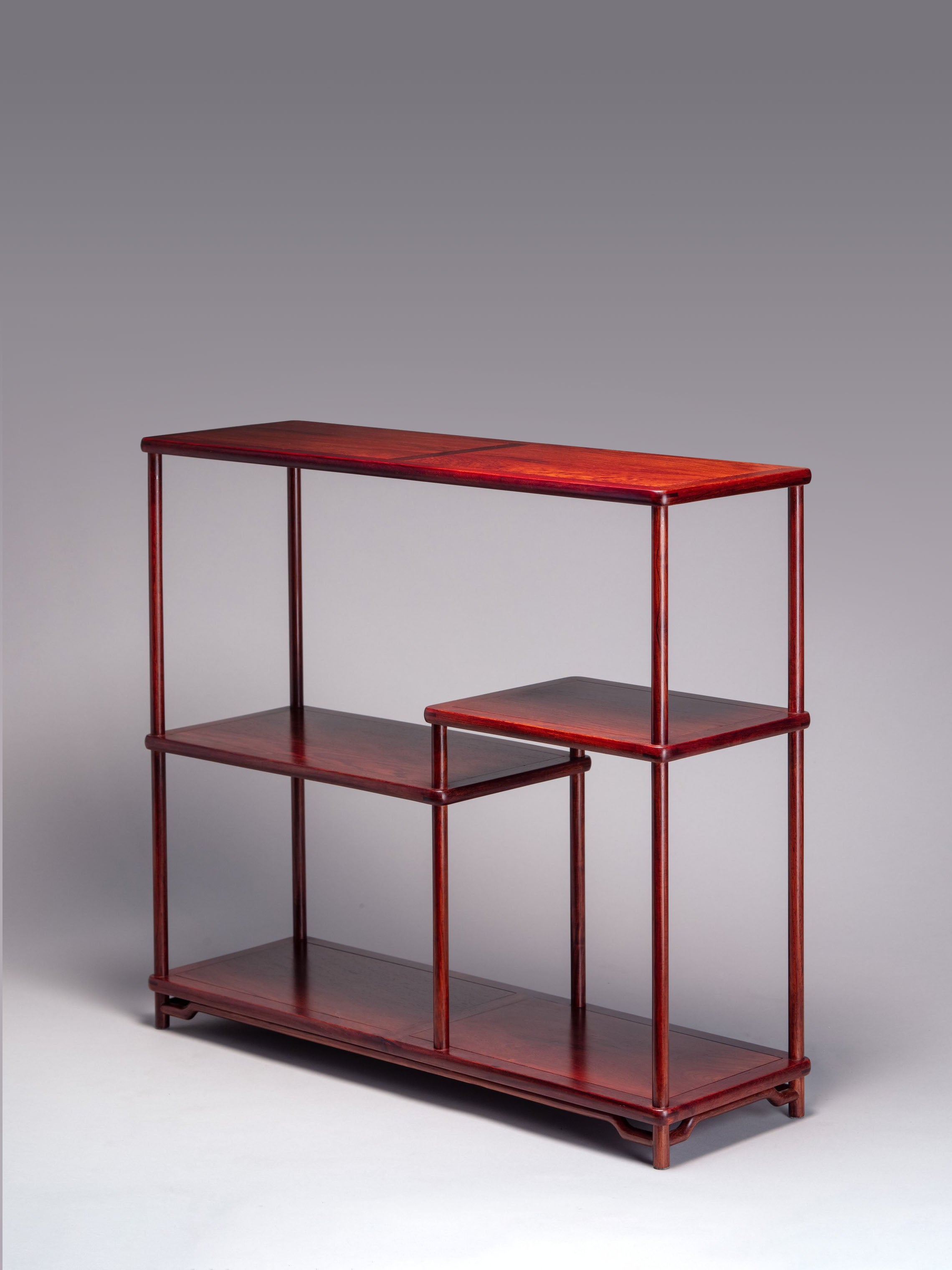 Red sandalwood miniature treasure cabinet