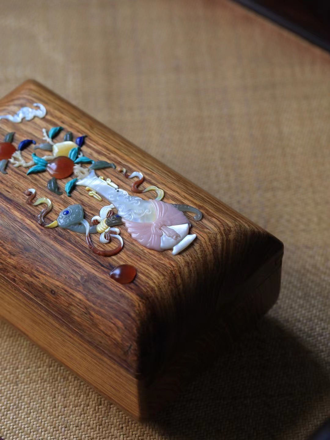 Huanghuali Inlaid Antique Box